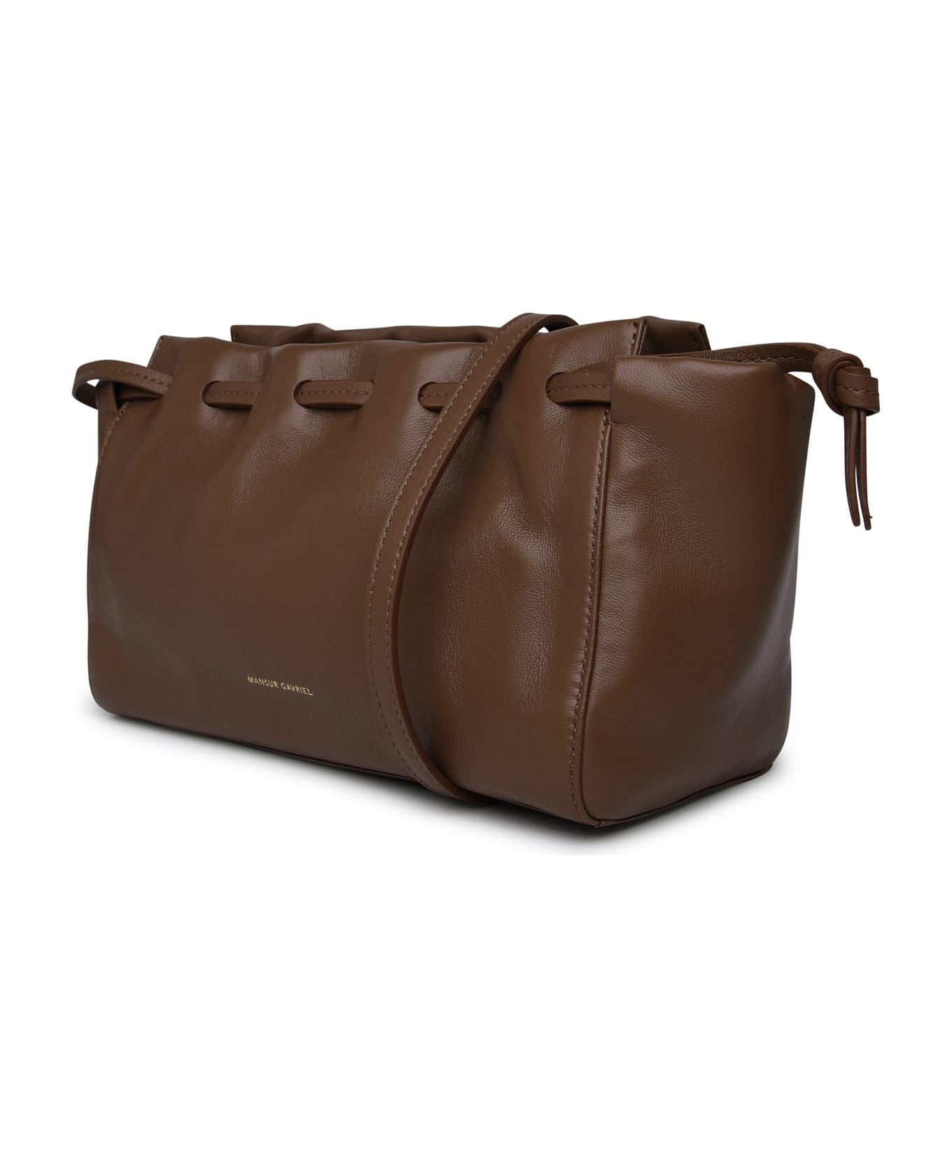 Mansur Gavriel 'bloom' Small Brown Leather Crossbody Bag - Brown クラッチバッグ