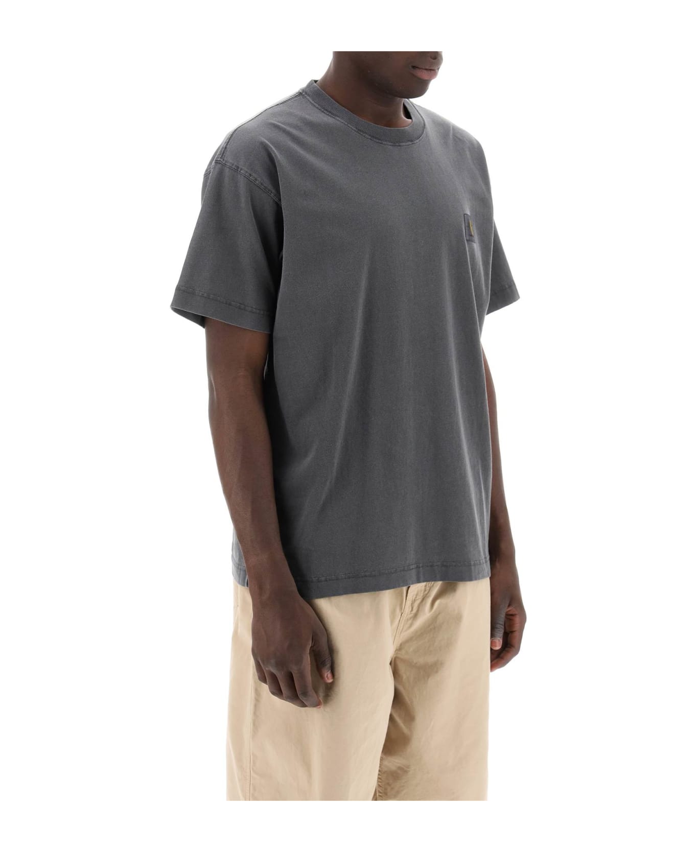 Carhartt Dark Grey Cotton Oversize S/s Nelson T-shirt - CHARCOAL