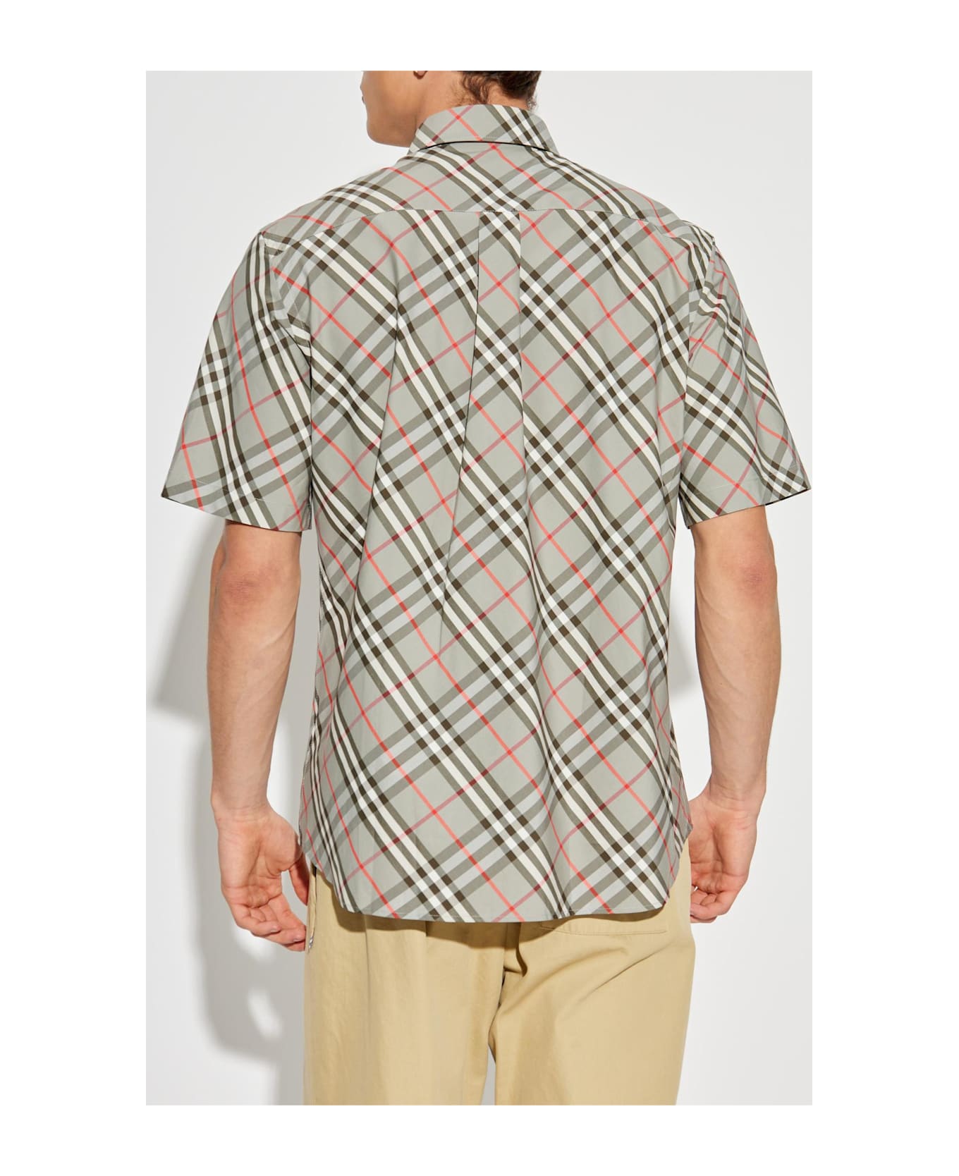 Burberry Plaid Pattern Shirt - GREY