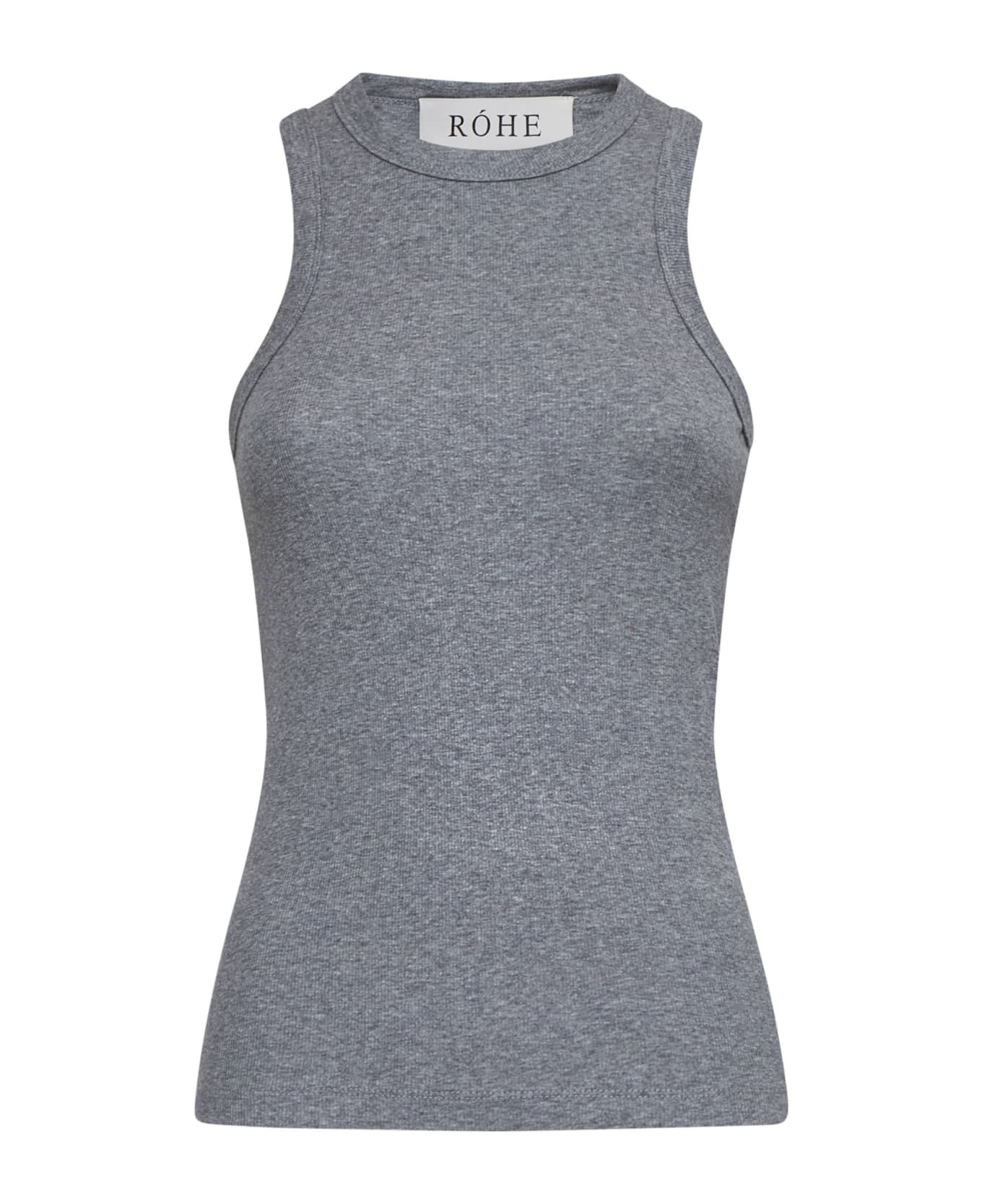 Róhe Top - Dark grey melange