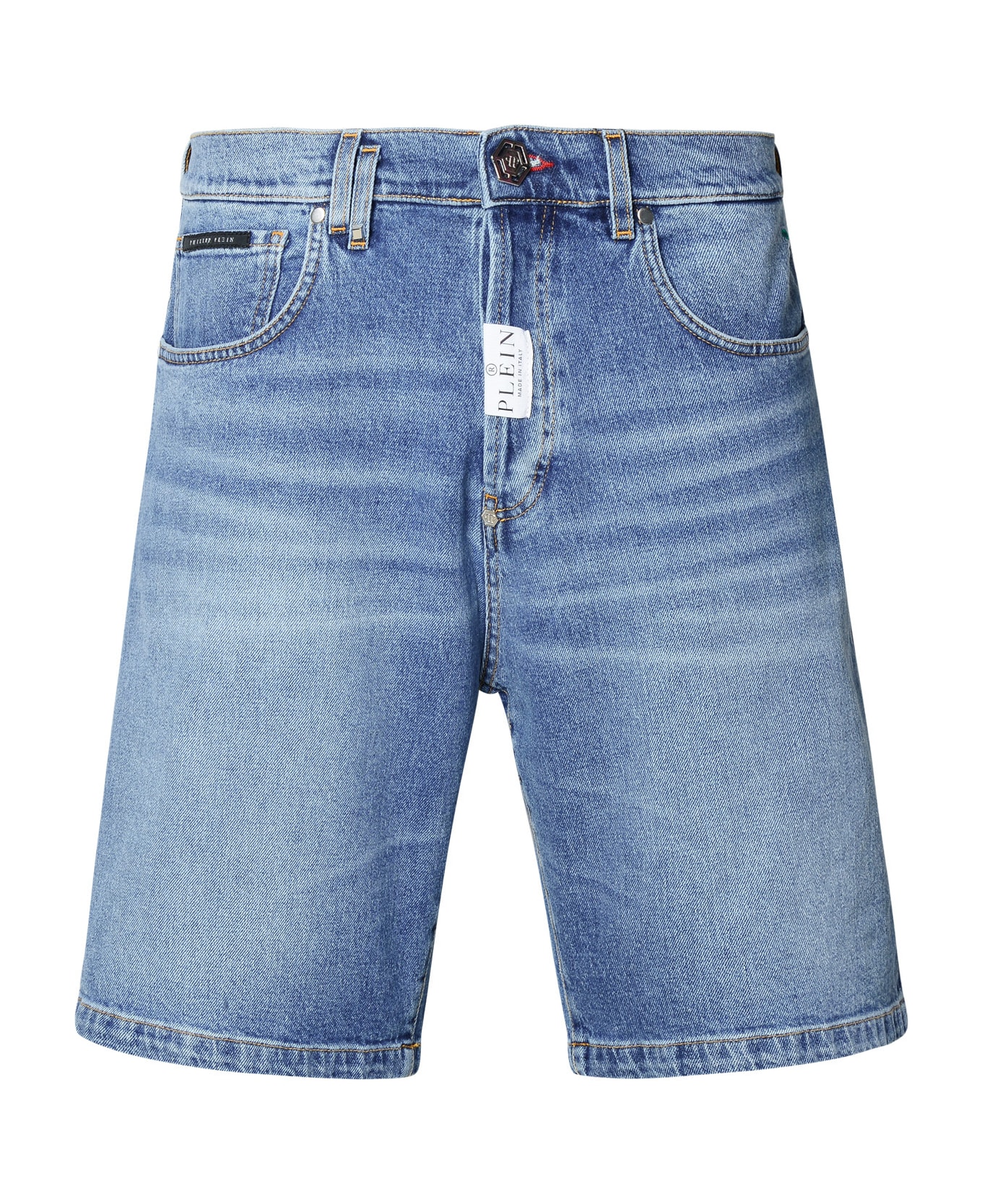 Philipp Plein 'formantera' Blue Cotton Bermuda Shorts - Blue