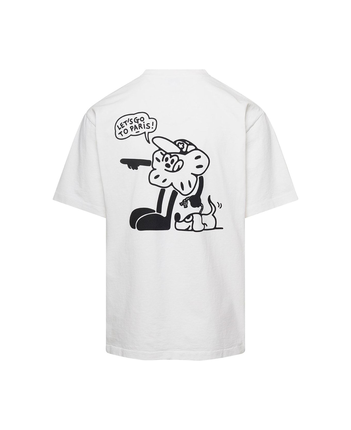 Kenzo White Boke Boy T-shirt With Comic Graphic Print On The Chest In Cotton Man - White