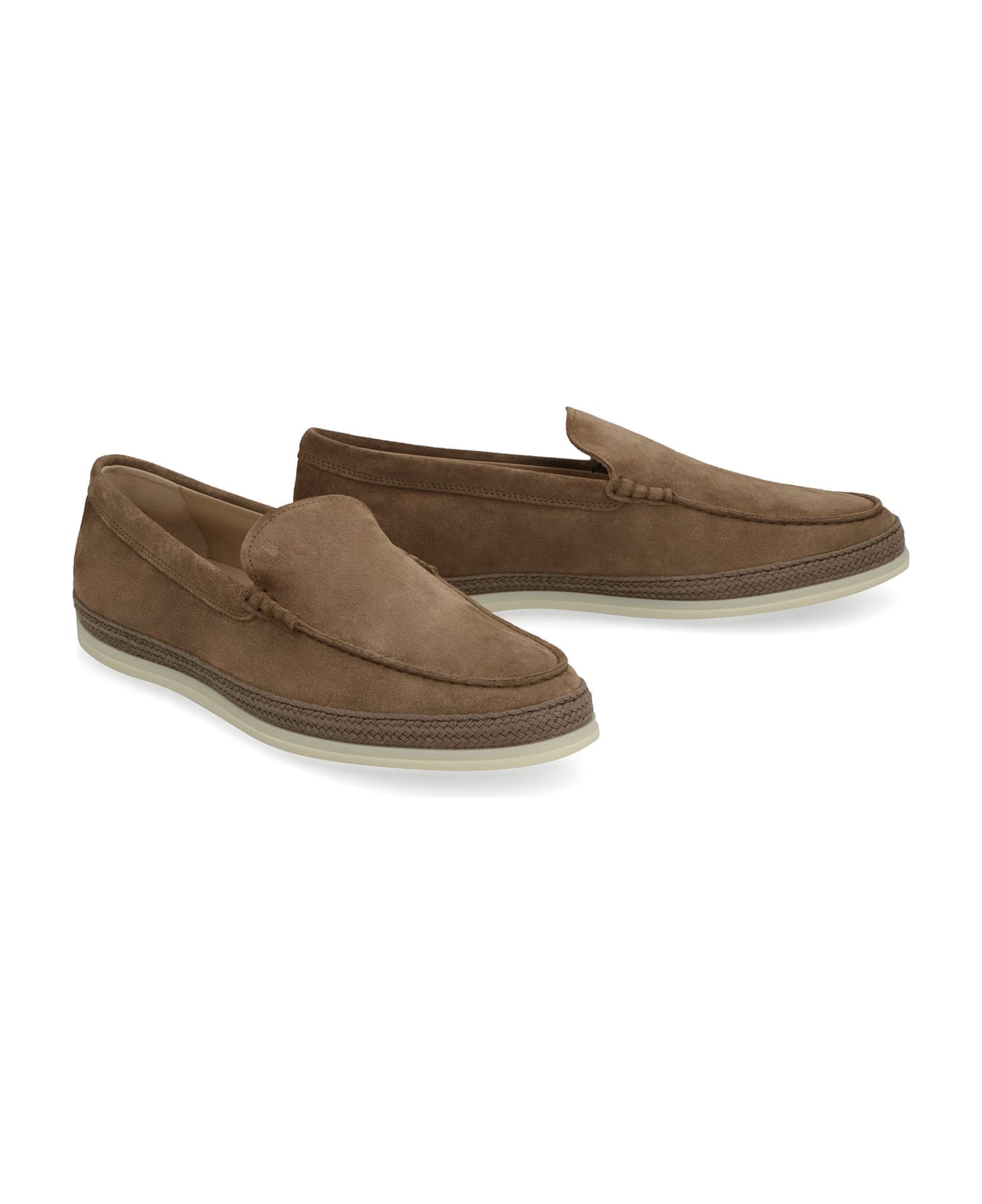 Tod's Suede Slip-on - brown ローファー＆デッキシューズ