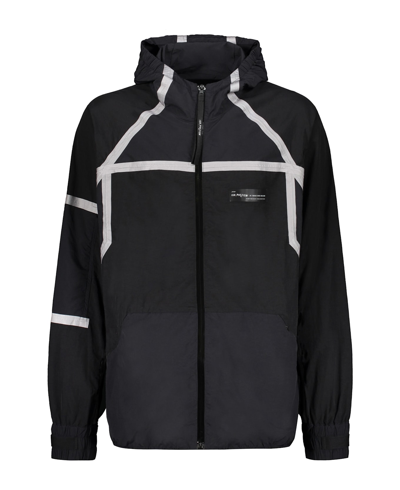 Iso.Poetism Hooded Nylon Jacket - black