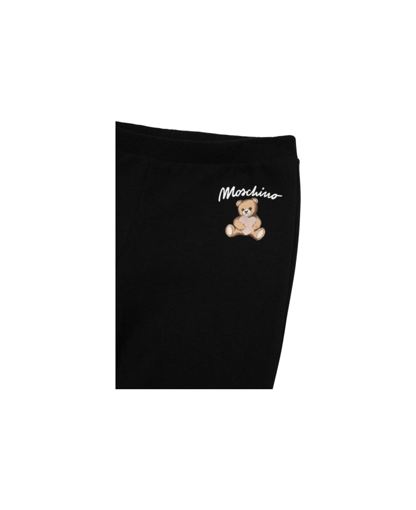 Moschino "bear" Logo Pants - BLACK