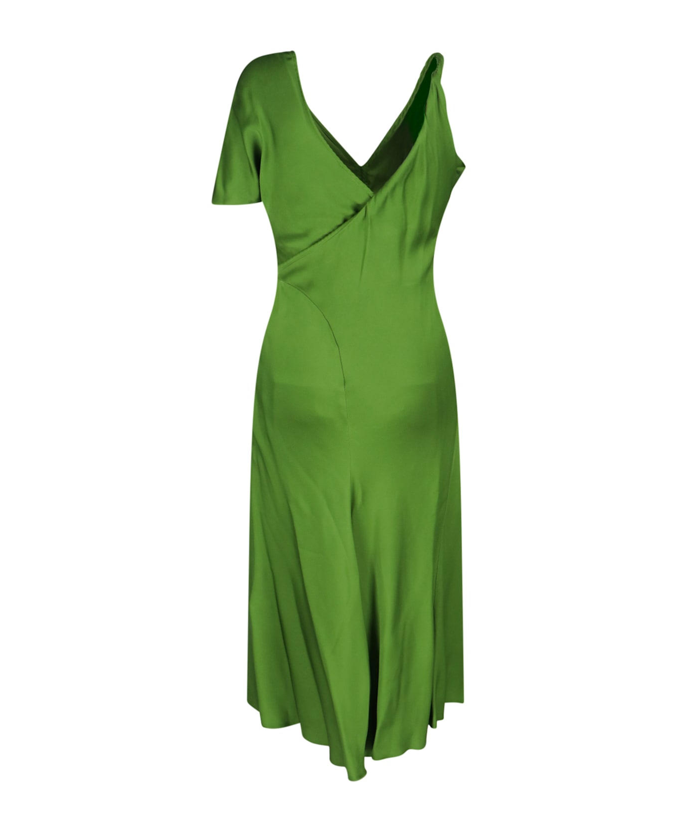 Victoria Beckham Asymmetric Dress - Green