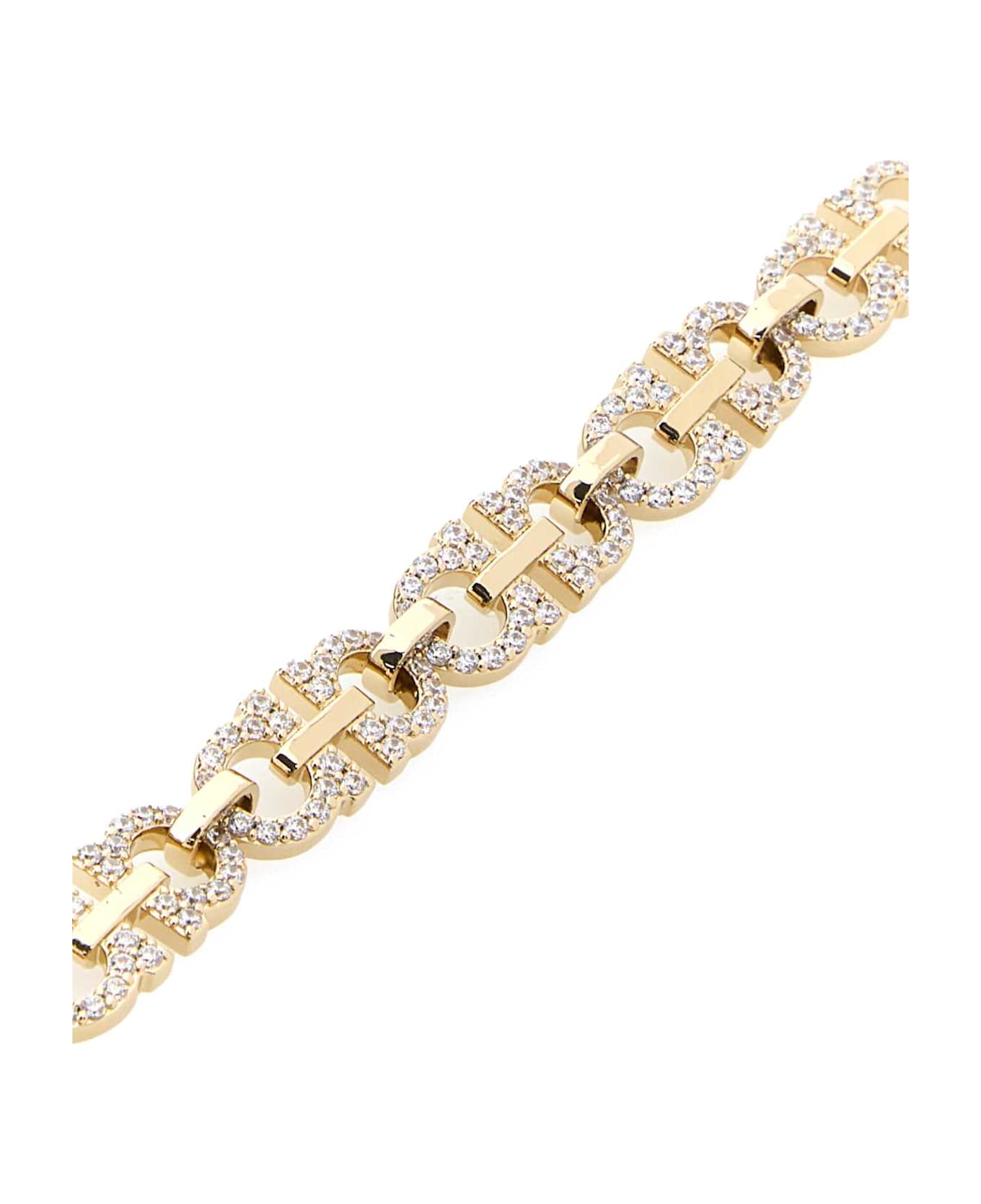 Ferragamo Gold Metal Gancini Bracelet - OROCRYSTAL