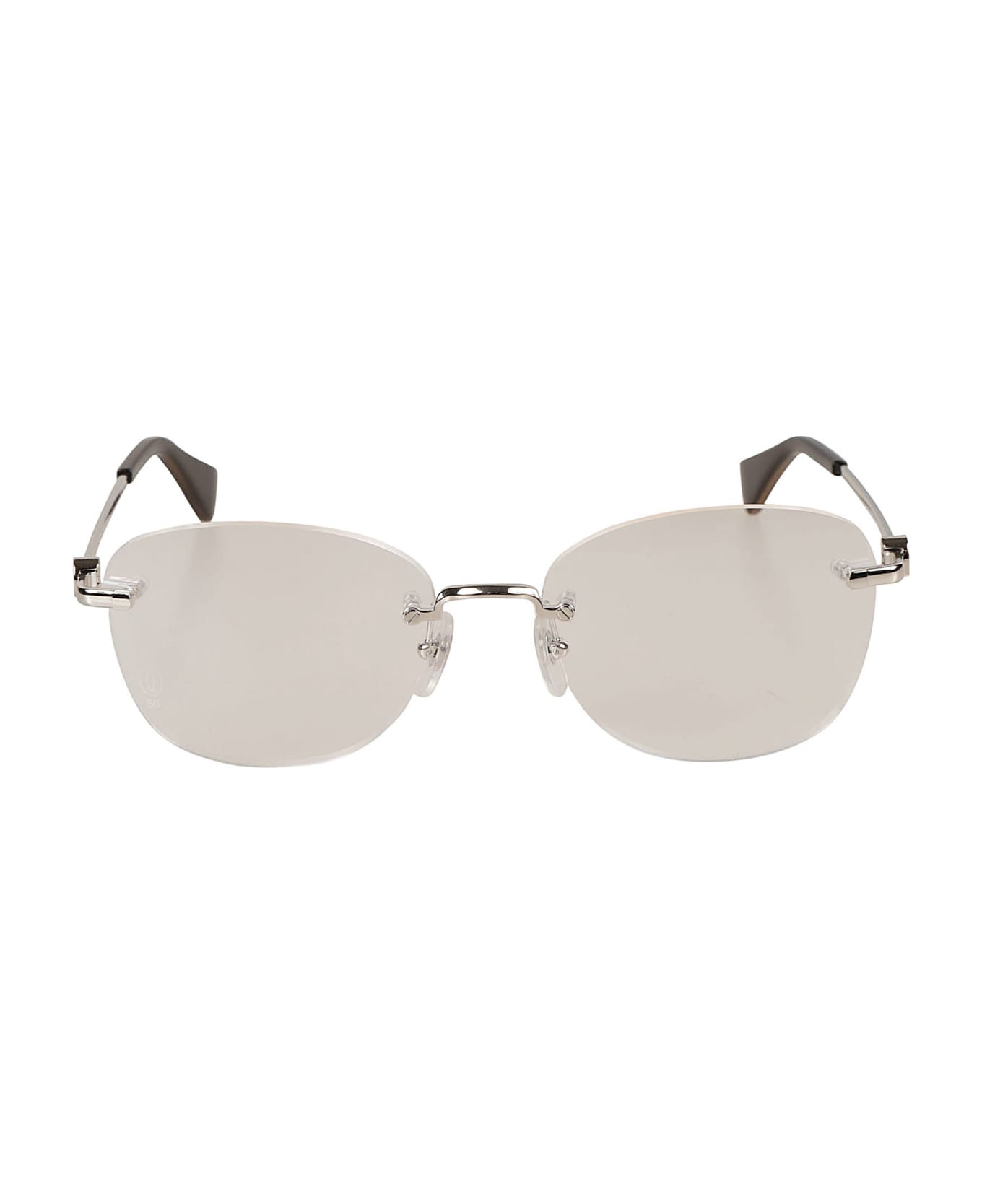 Cartier Eyewear Wayfarer Frame Glasses - Silver アイウェア