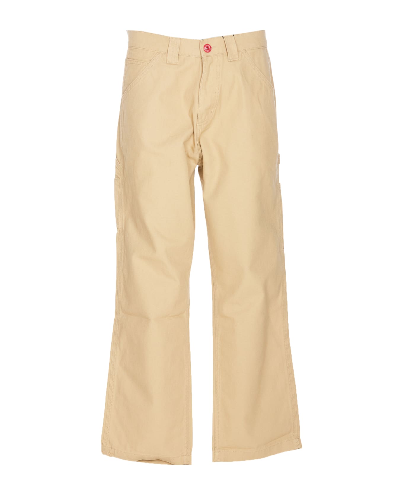 Vision of Super Sand Worker Pants With V-s Gothic Patches - NEUTRALS