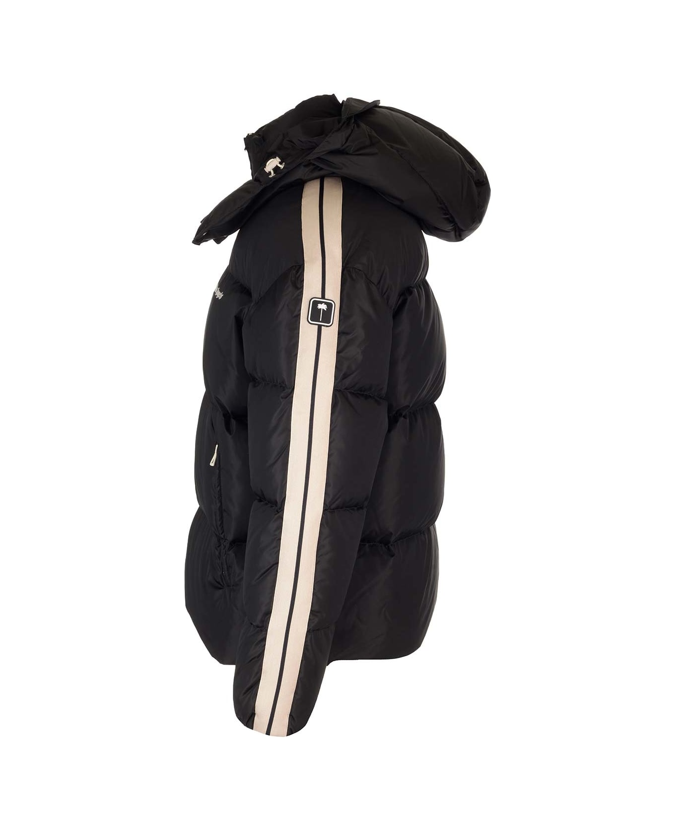 LOGO DOWN JACKET in black - Palm Angels® Official