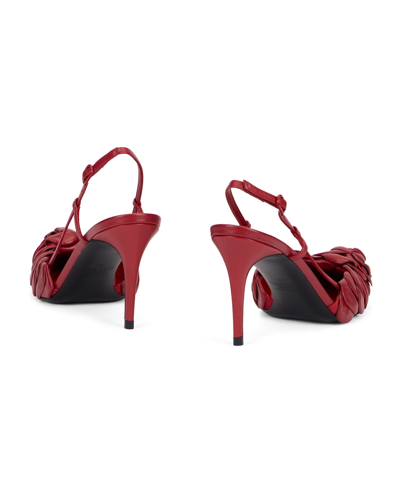 Valentino Garavani Slingback In Leather - Burgundy