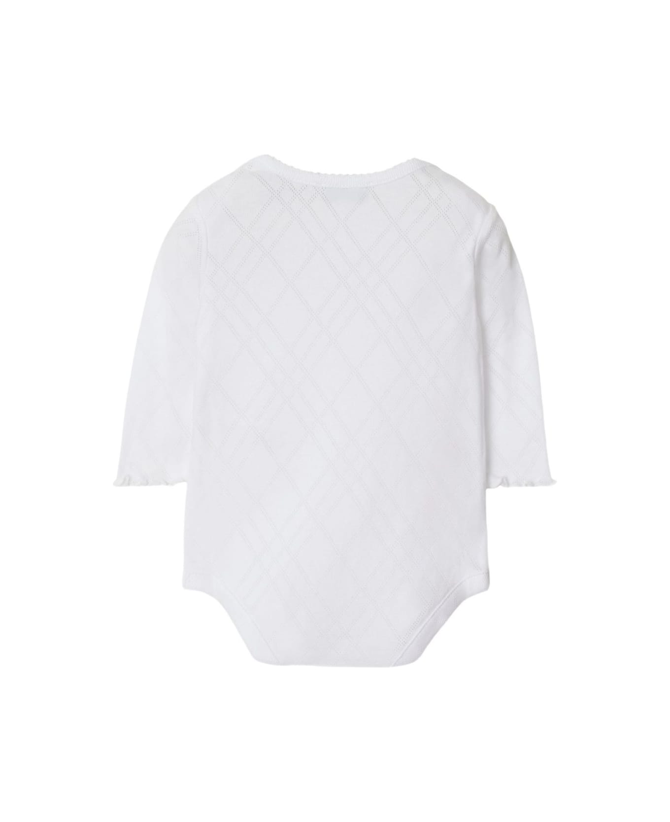 Burberry Kids Thomas Bear Onesie - White