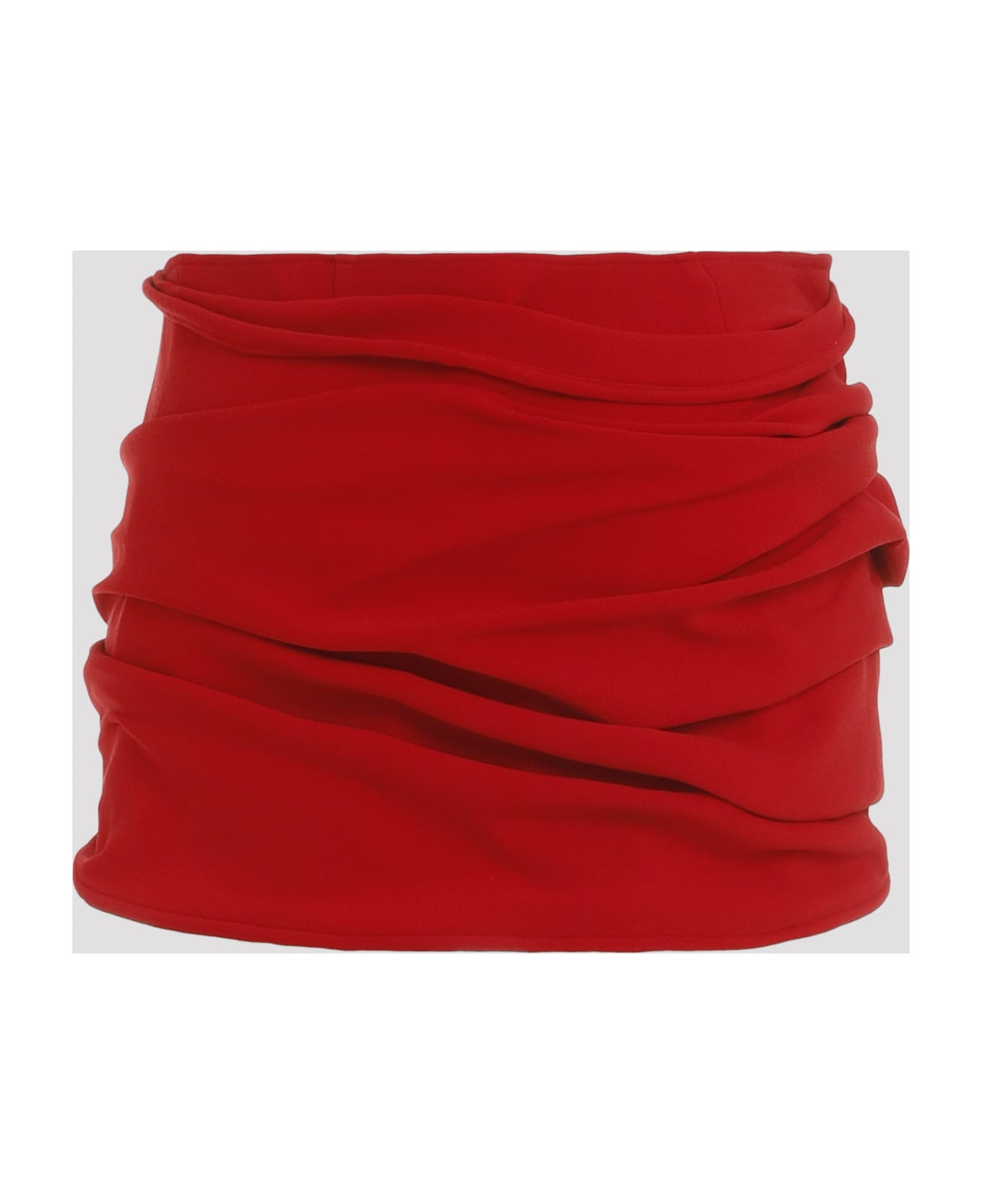 Magda Butrym Mini Skirt Roses - Red