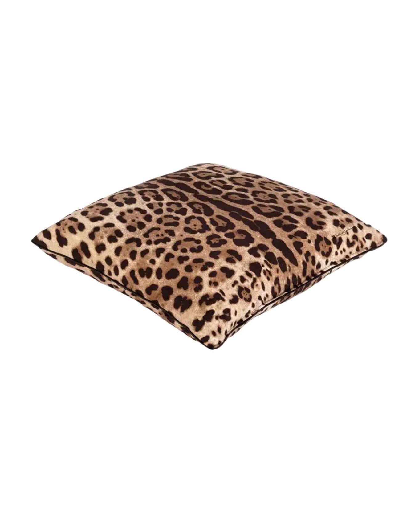 Dolce & Gabbana Brown Cushion - Leopardato