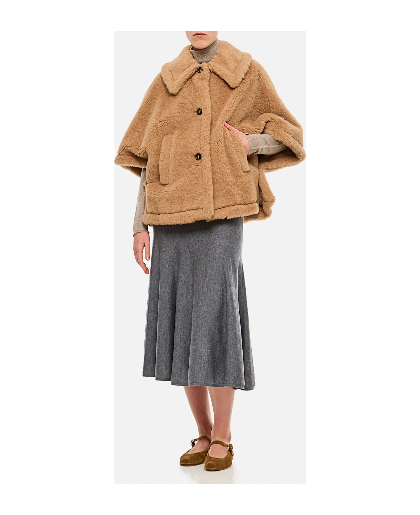 Max Mara Tenebre4 Teddy Cape - Beige