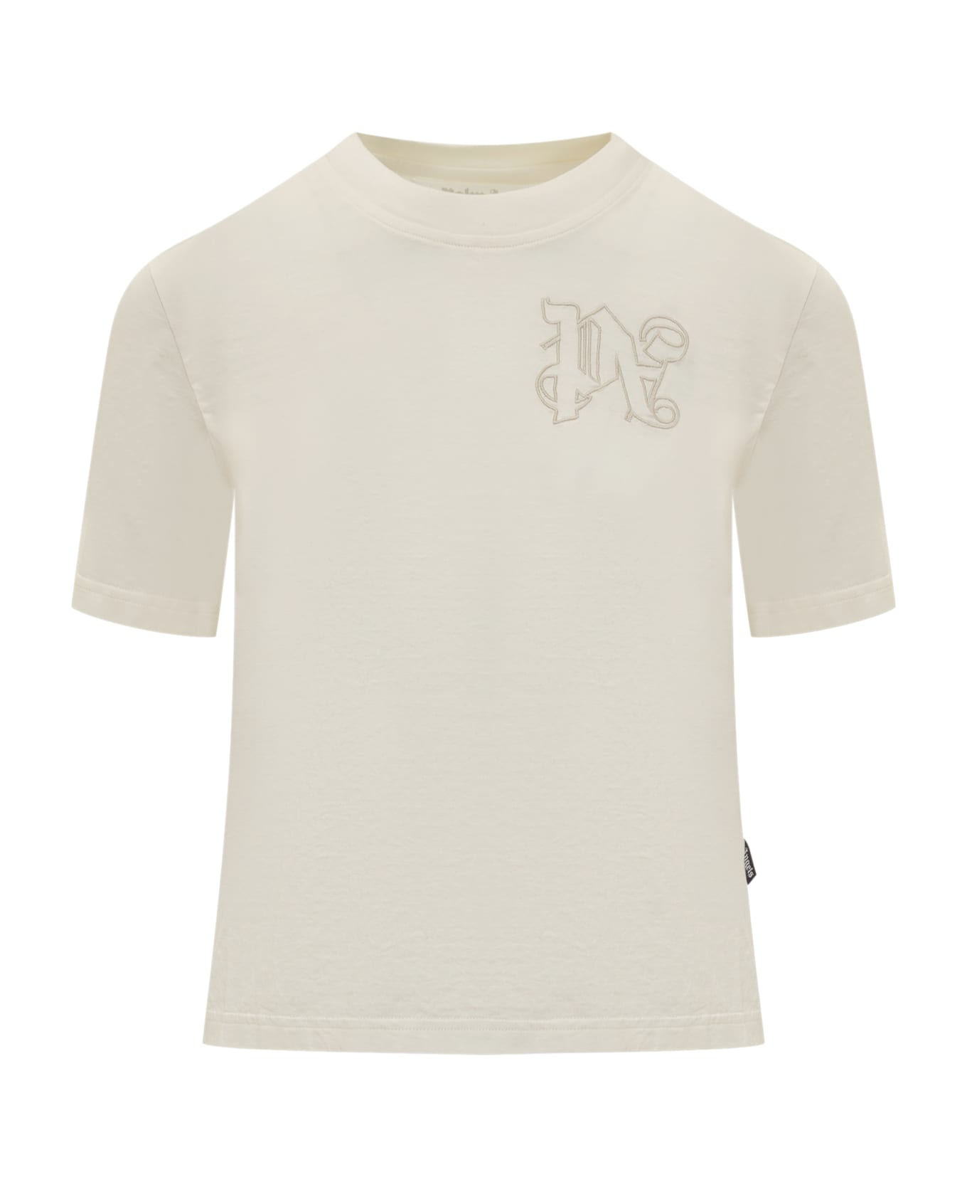 Palm Angels T-shirt With Logo - Beige