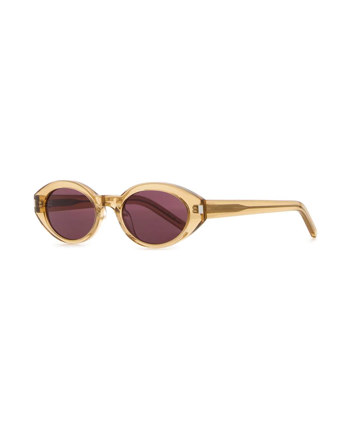 Saint Laurent Beige Acetate Sl 567 Sunglasses - TR YELL TR YELL VIOL