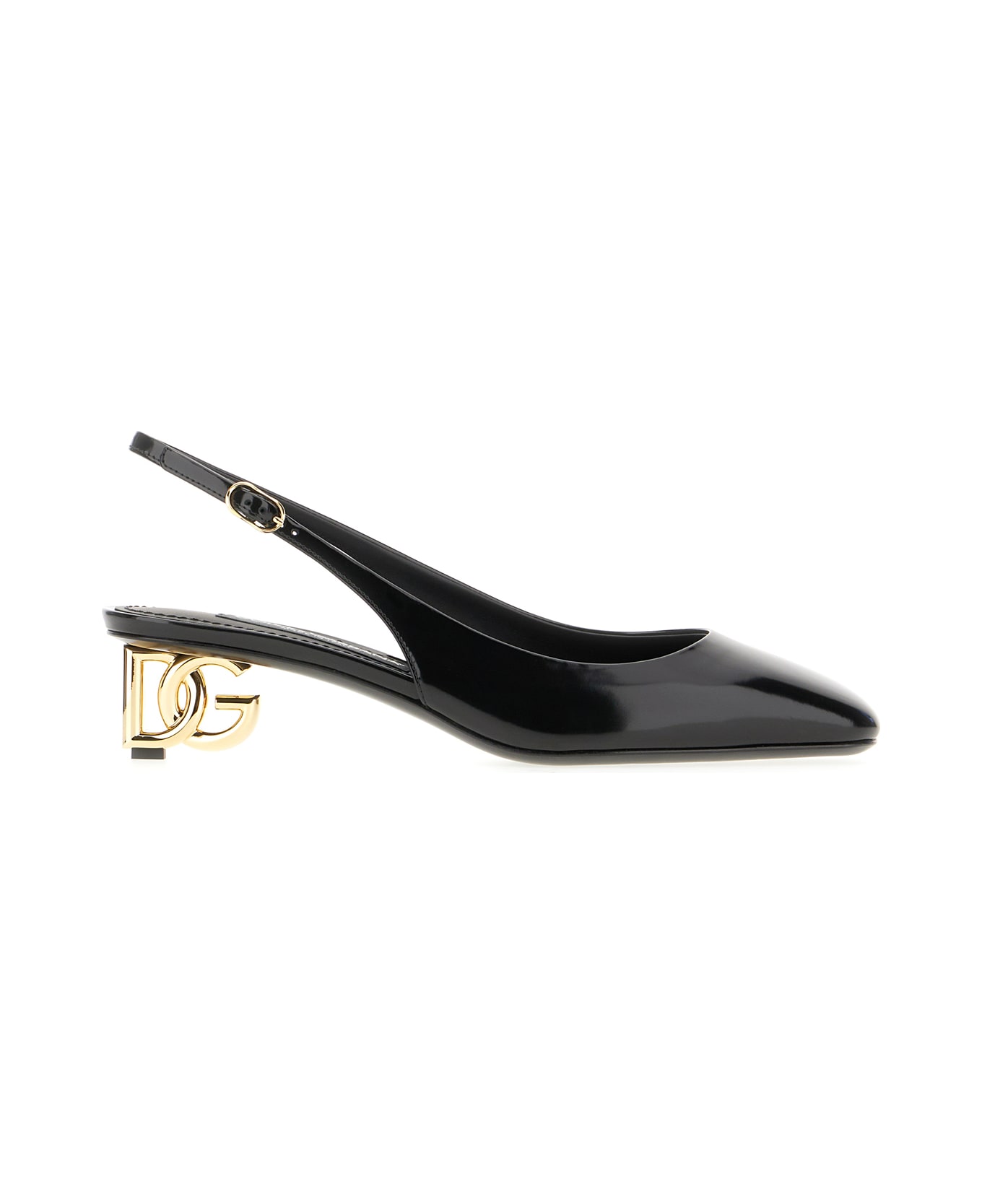 Dolce & Gabbana Black Leather Pumps - BLACK ハイヒール