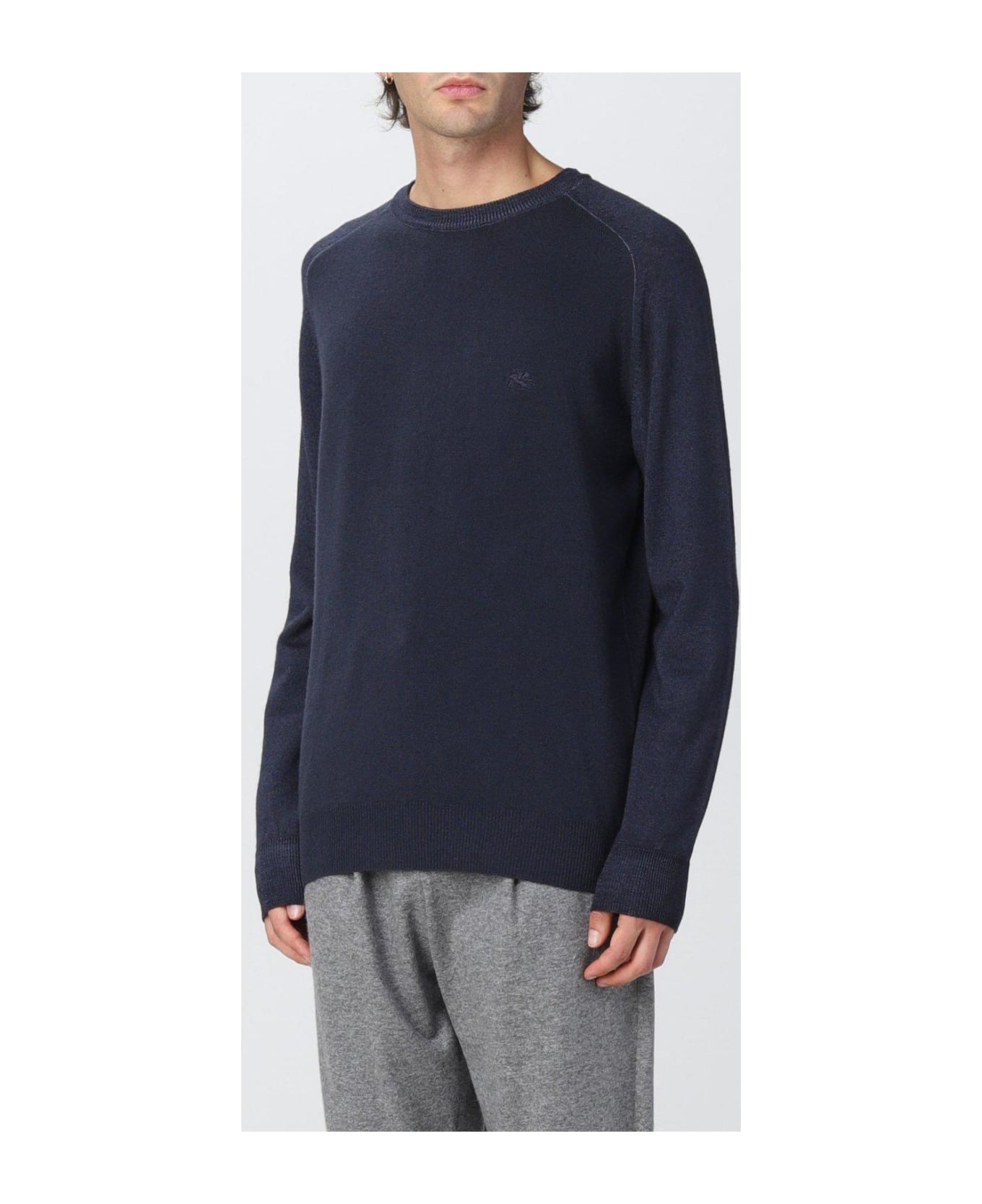 Etro Logo Embroidered Knitted Jumper