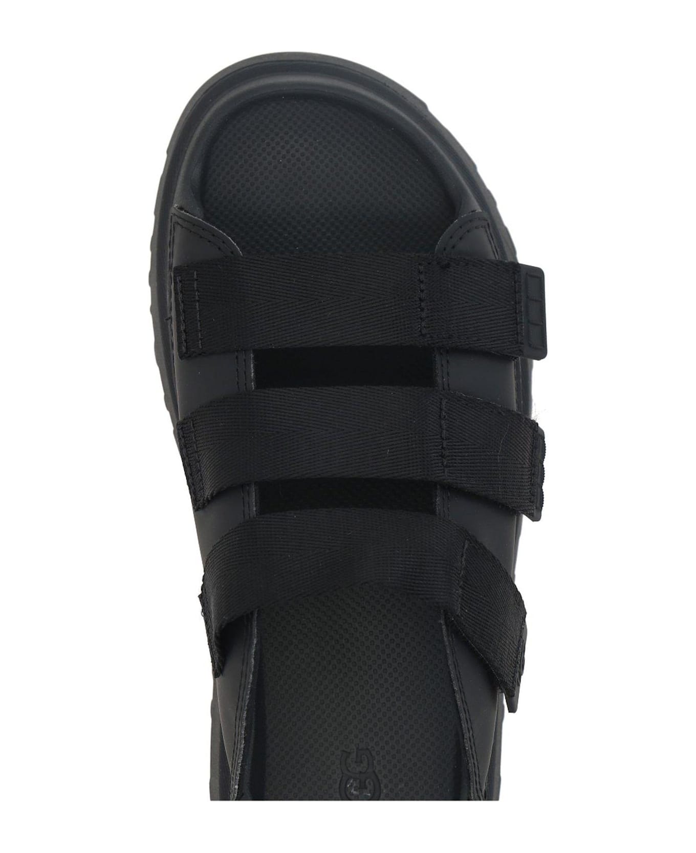 UGG Goldenglow Logo Embossed Slides - Black