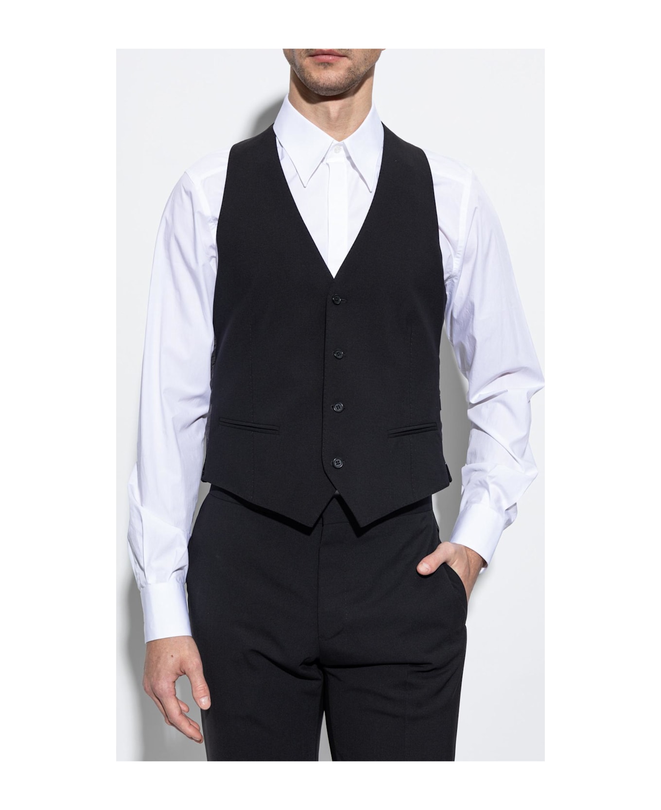Emporio Armani Wool Vest - Black