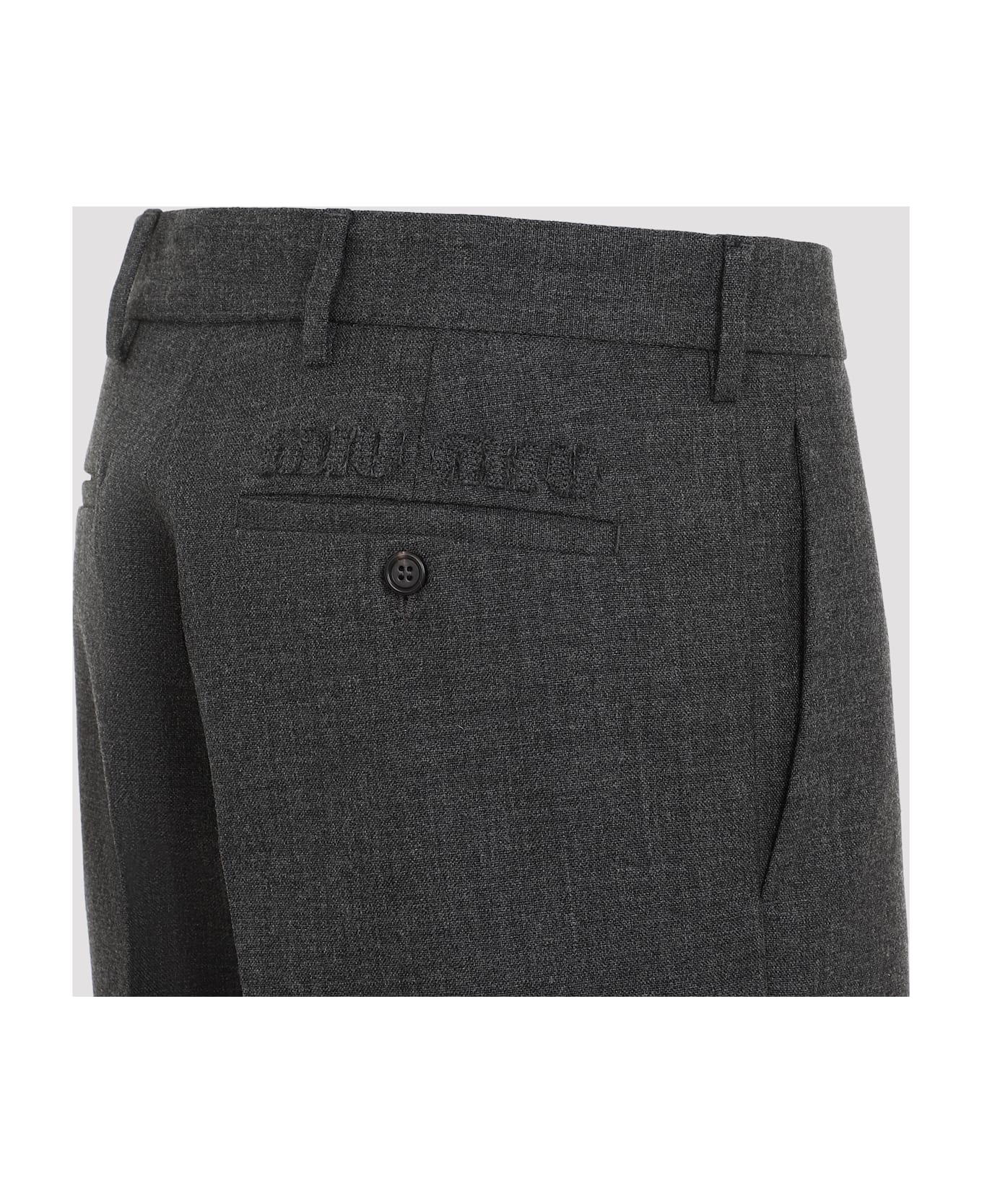Miu Miu Wool Pants - Ardesia