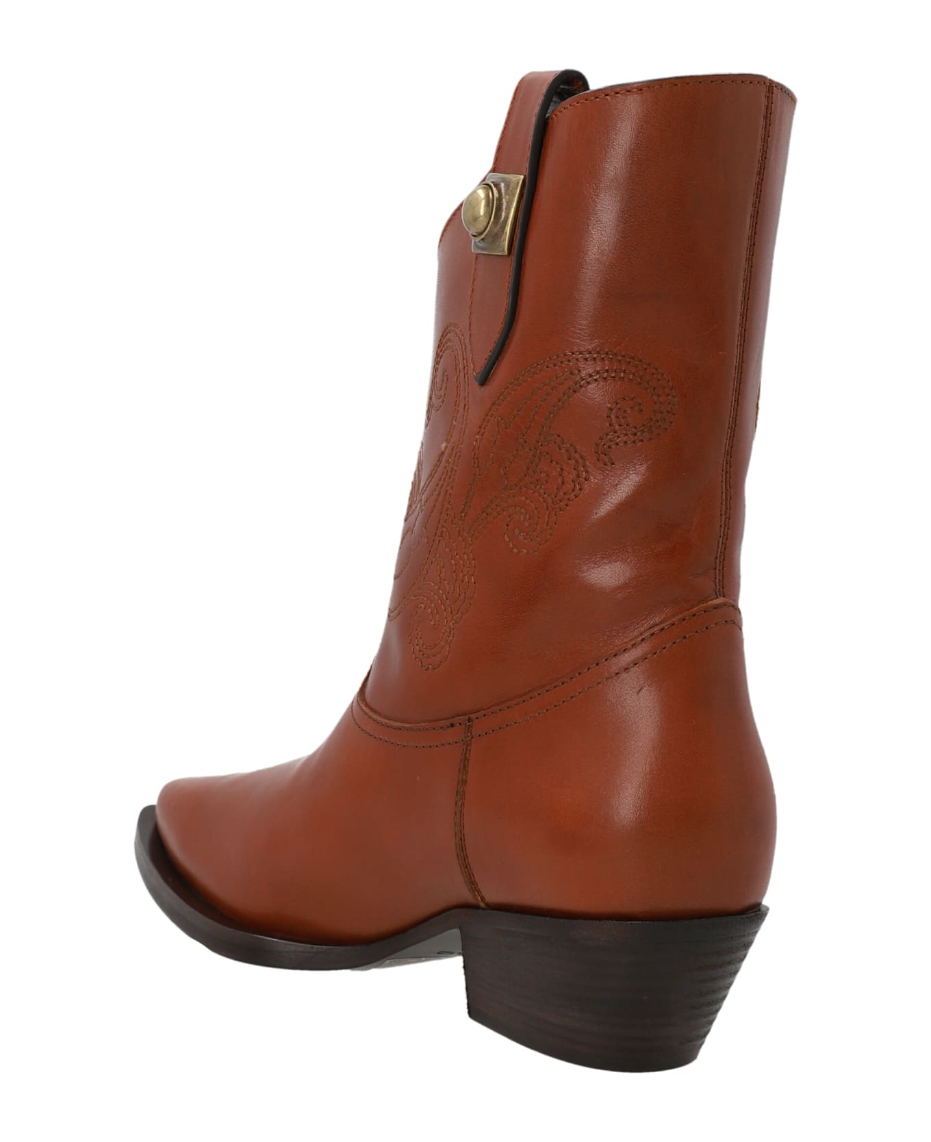 Etro Texan Ankle Boots - BROWN