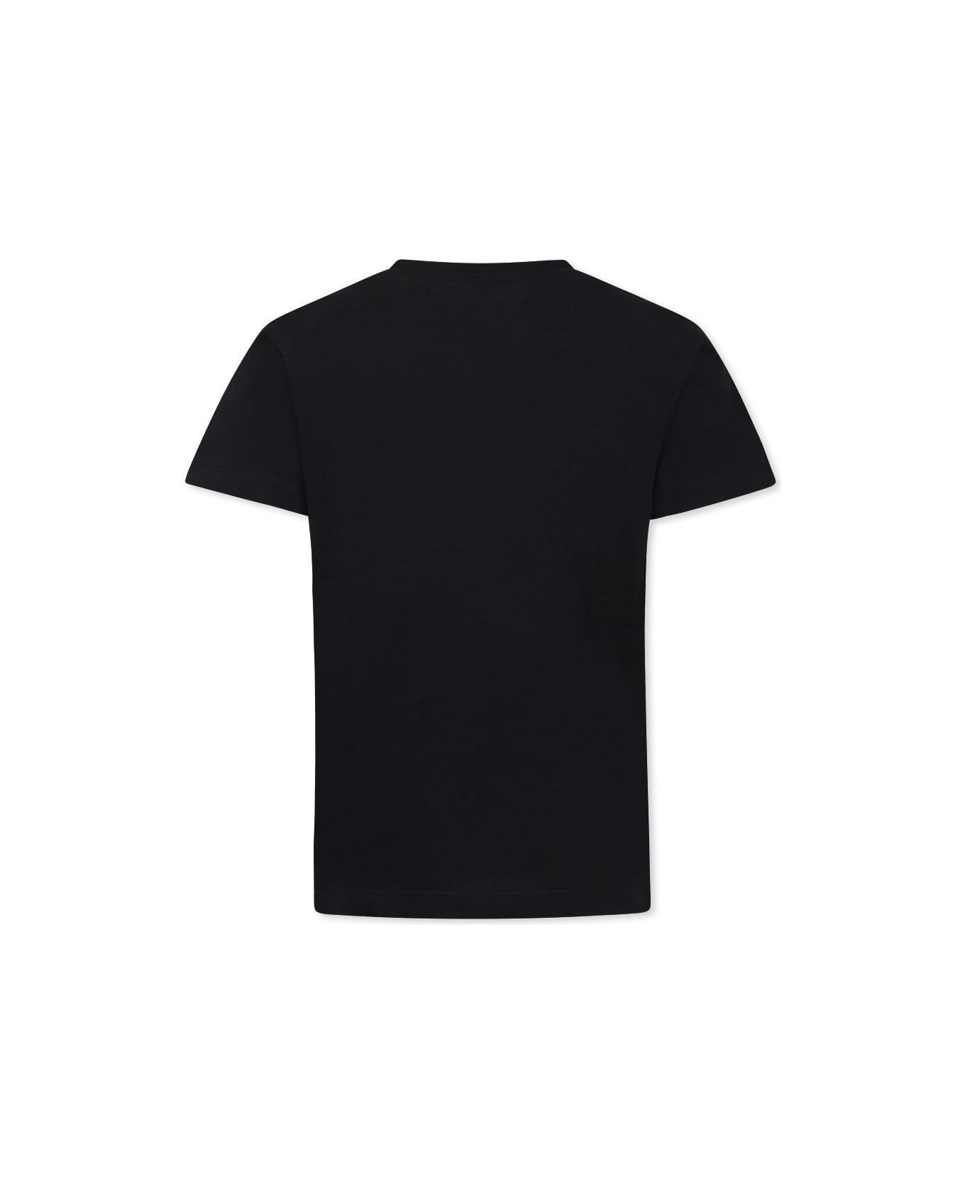 Balmain Black T-shirt For Girl With Logo - Black