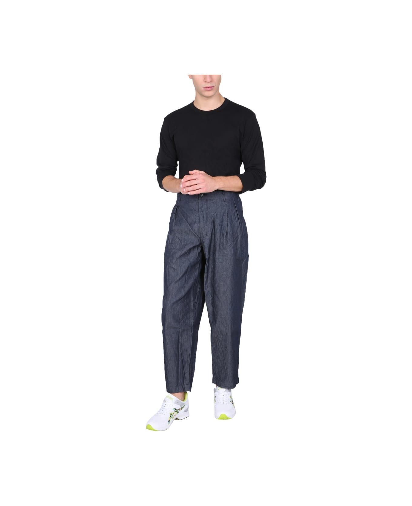 Comme des Garçons Shirt Straight Fit Trousers - BLUE