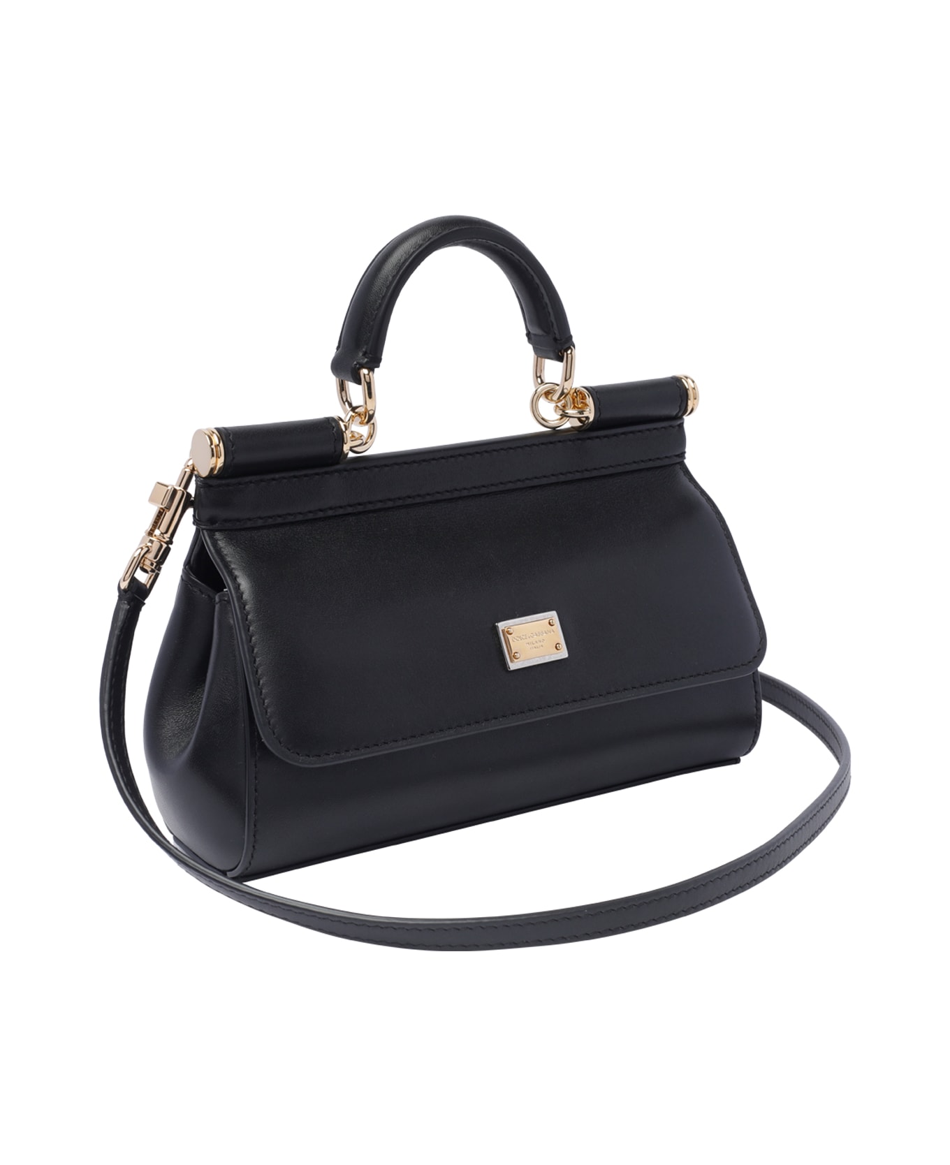 Dolce & Gabbana Small Sicily Handbag - Black