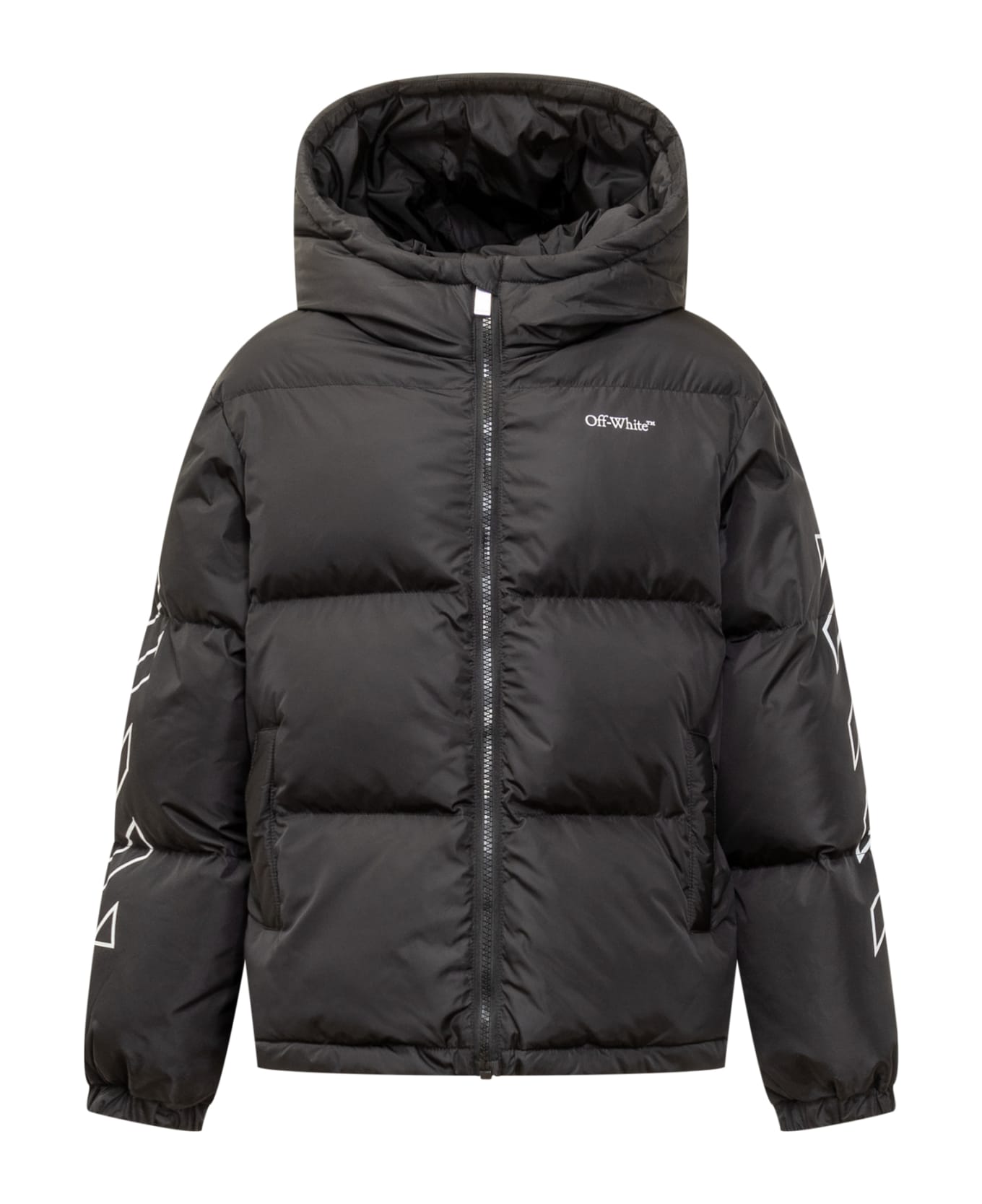 Off-White Down Jacket - BLACK WHITE