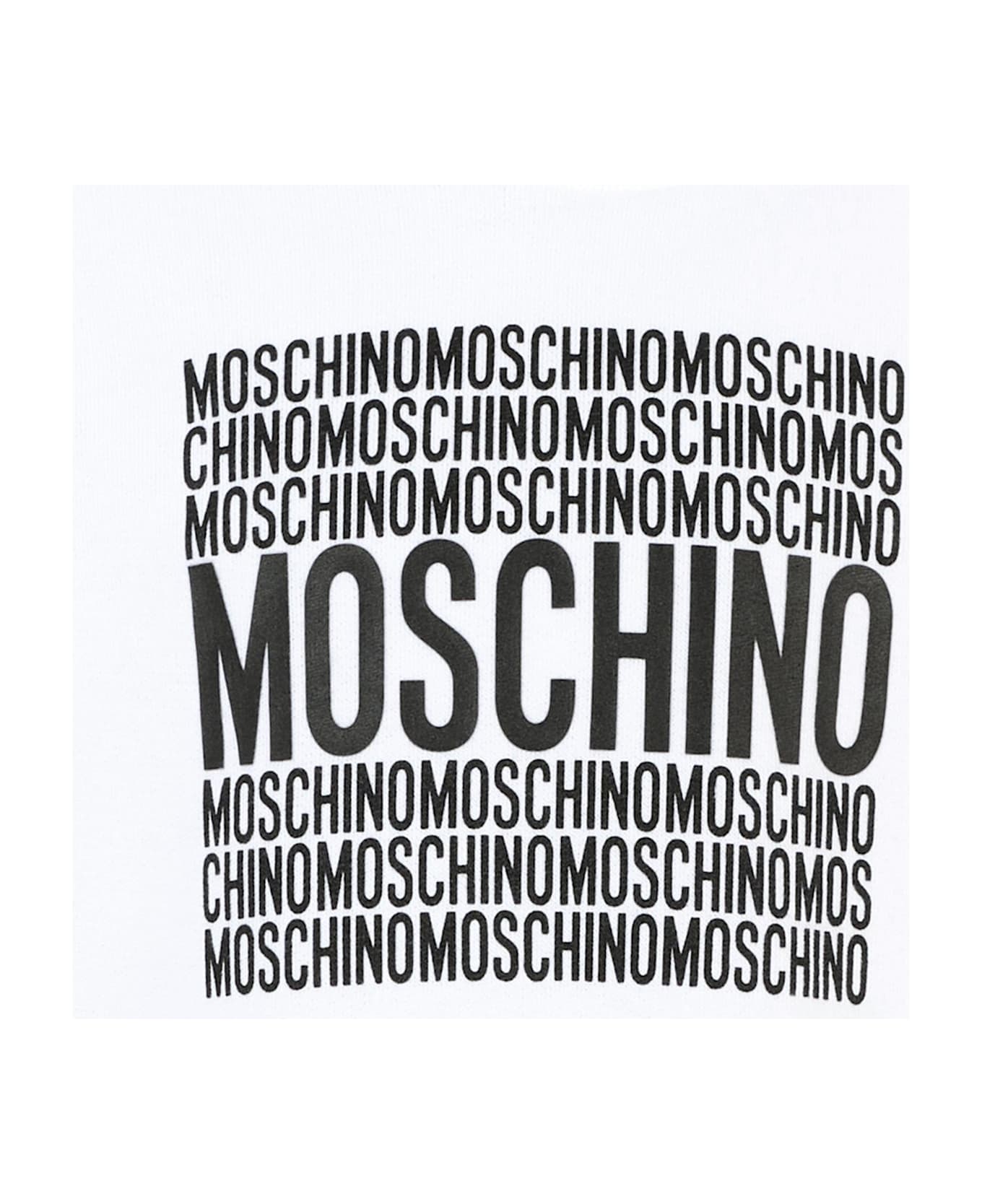 Moschino White Sweatshirt For Kids With Logo - White