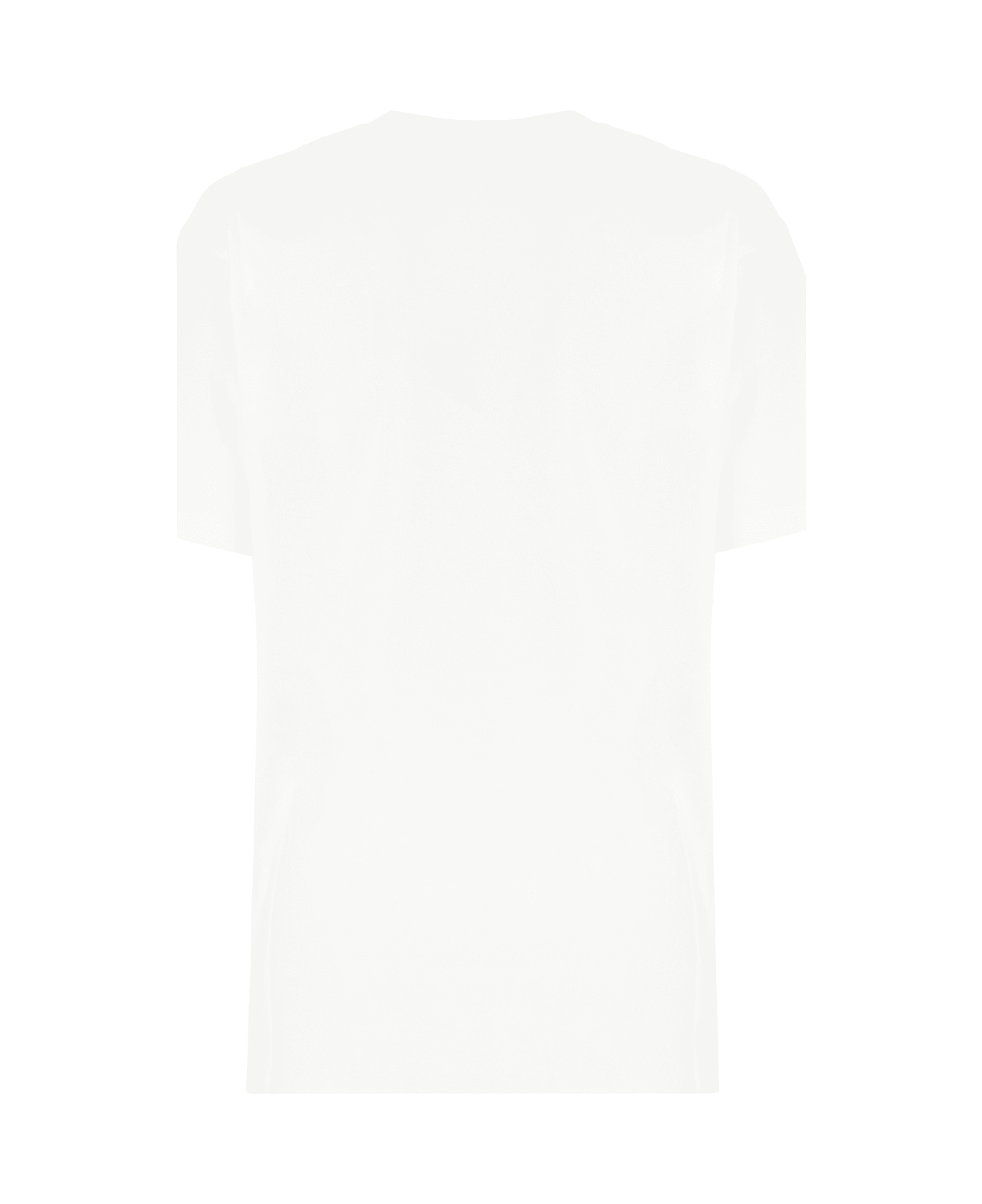 Moschino White Cotton T-shirt - Fantasia Bianco