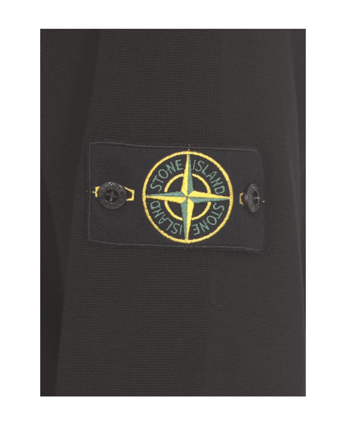 Stone Island Cotton Sweater - Black