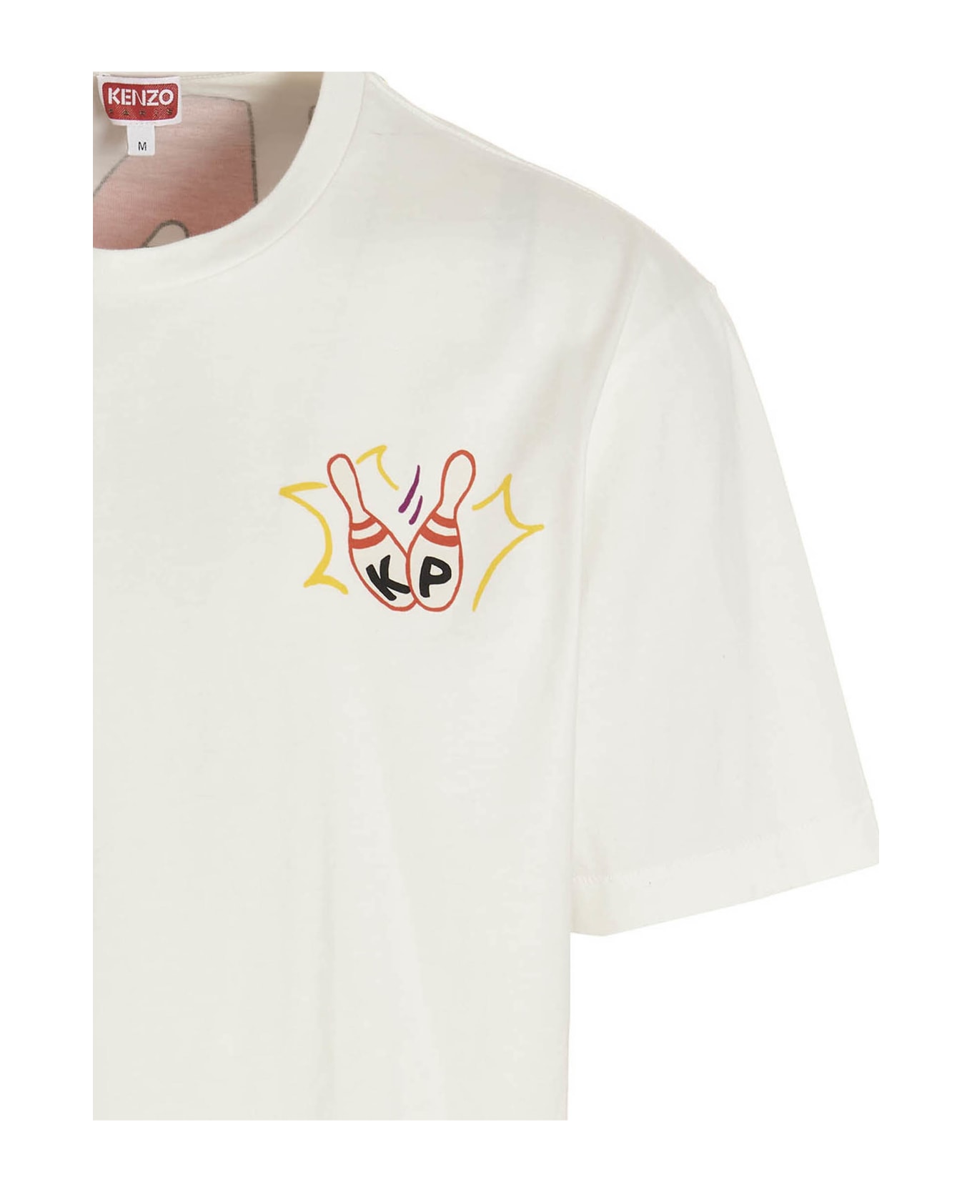 Kenzo T-shirt 'kenzo Bowling Team' - White