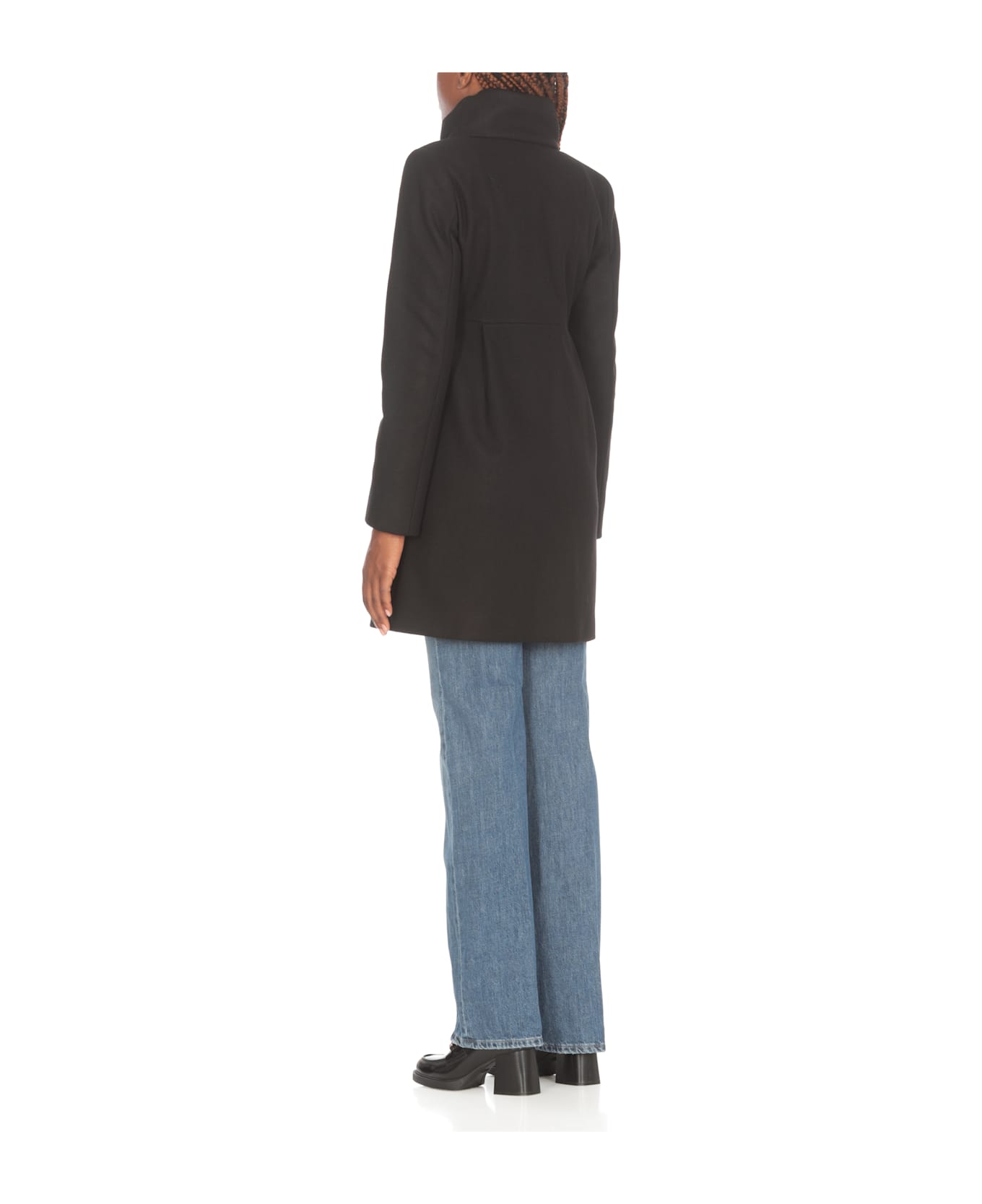 Fay Romantic Lined Coat - Black