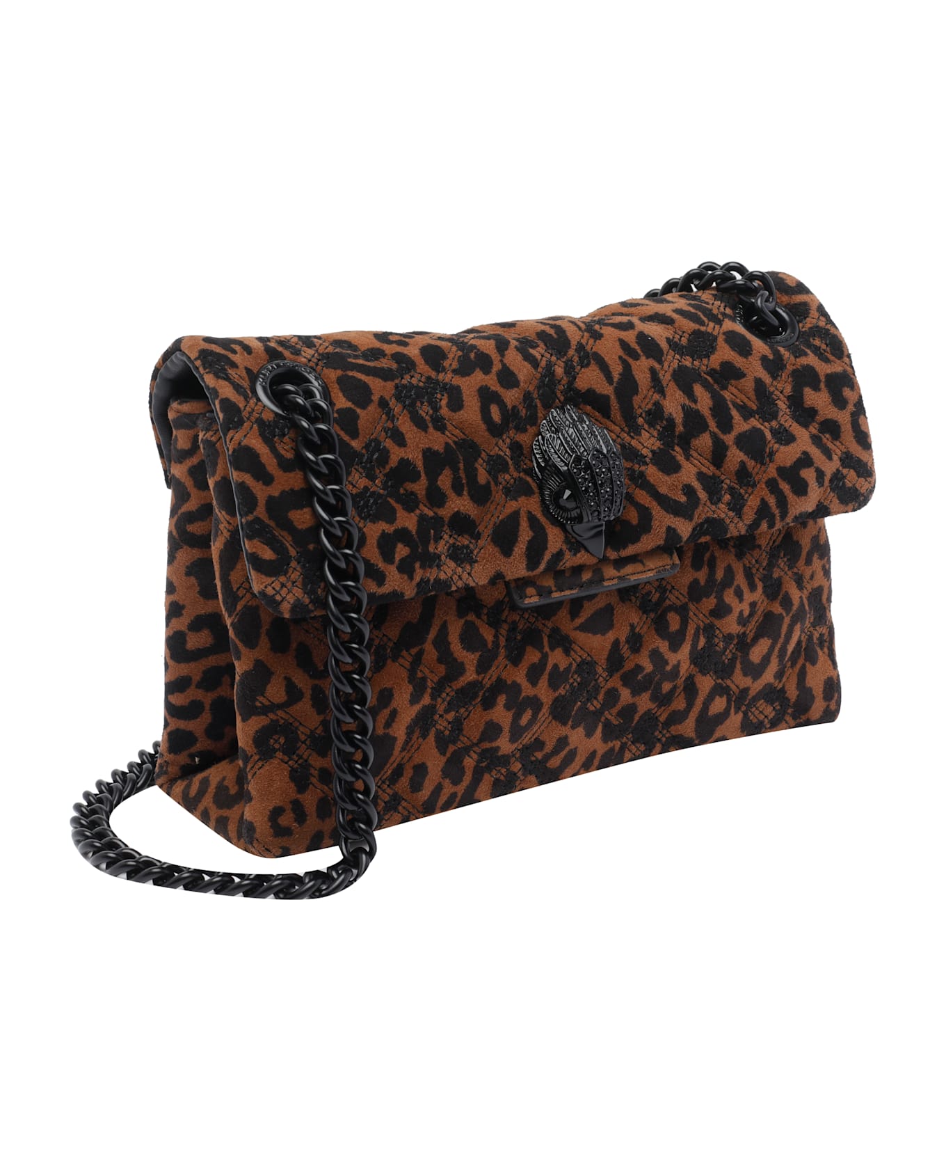 Kurt Geiger Mini Leather Kensington Crossbody Bag - Brown