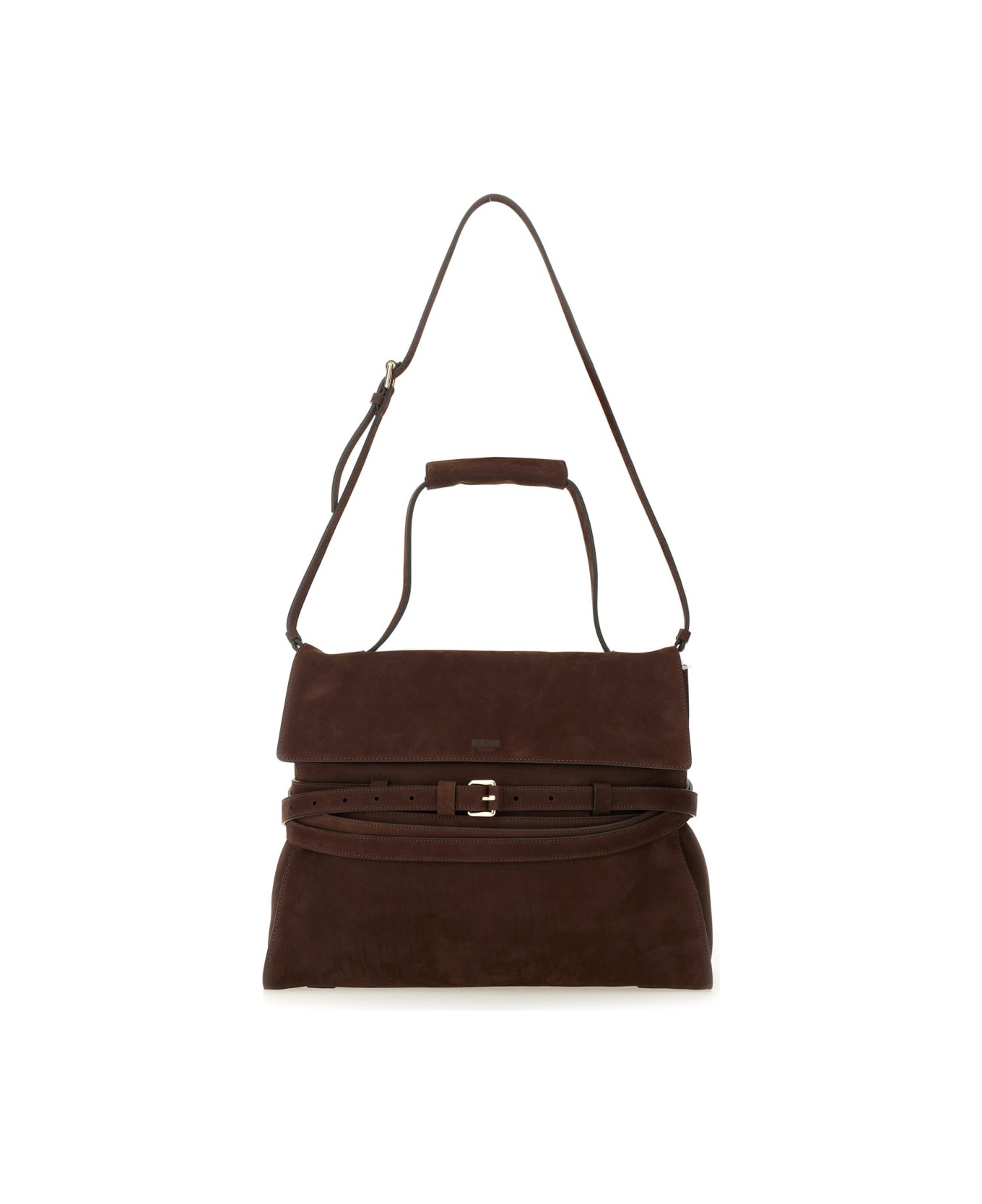 Moschino 'tie Me' Medium Bag - BROWN