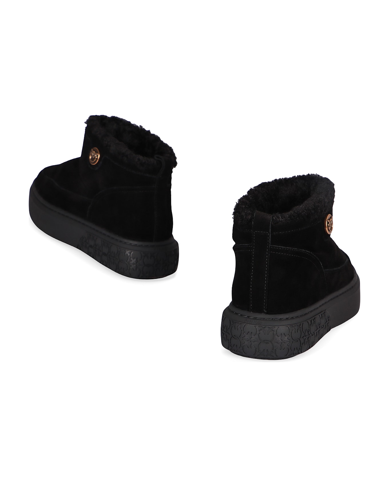 Pinko Yoko Suede Ankle Boots - black