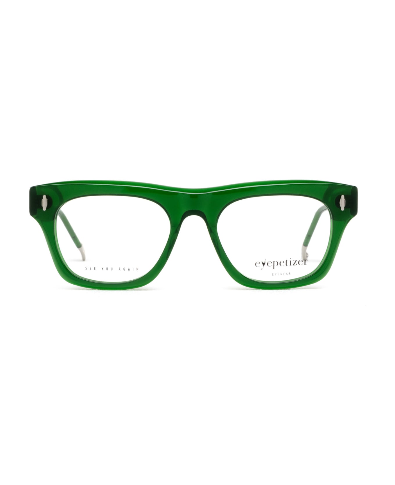 Eyepetizer Marcello Transparent Green Glasses - Transparent Green アイウェア