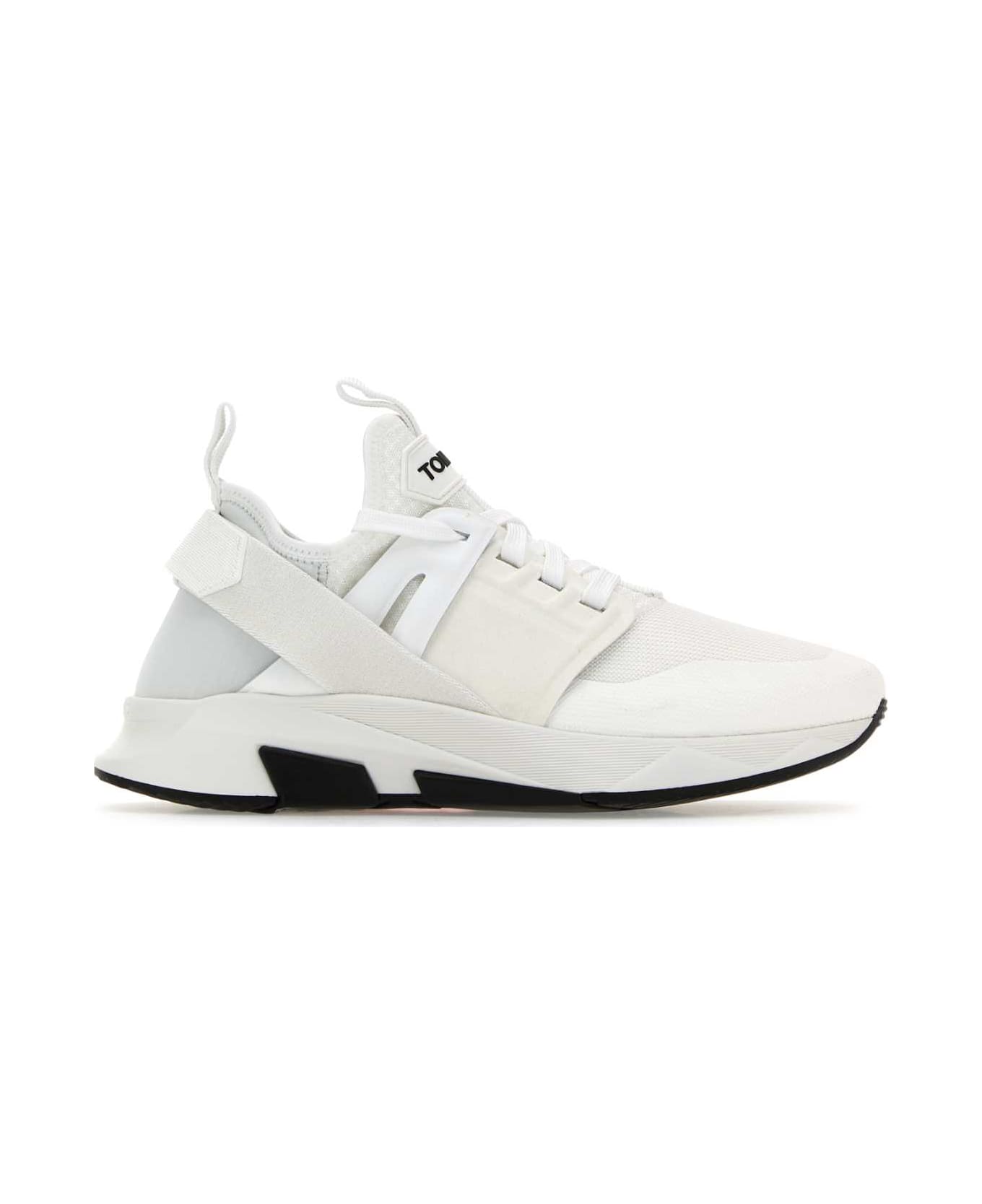 Tom Ford White Jago Sneakers - WHITEIVORY