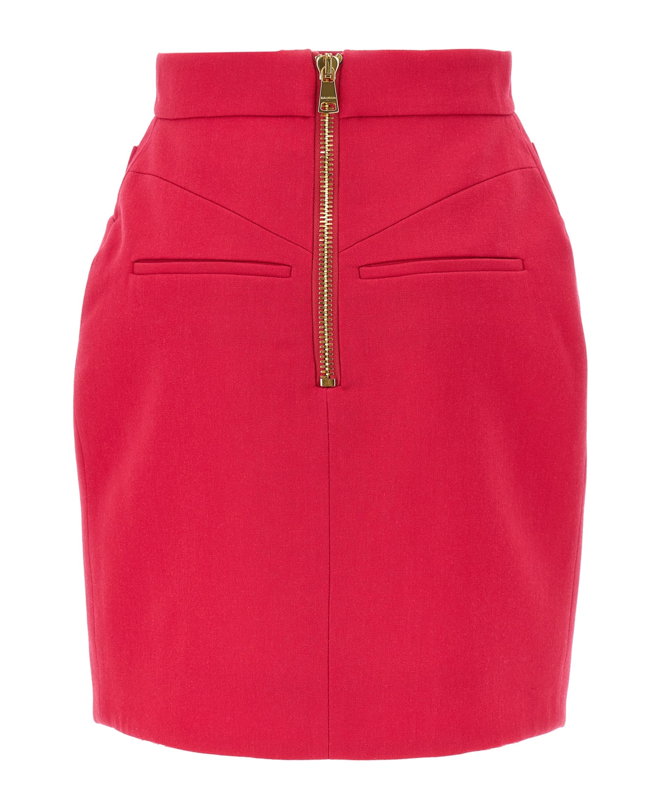 Balmain Mini Skirt - Fuchsia