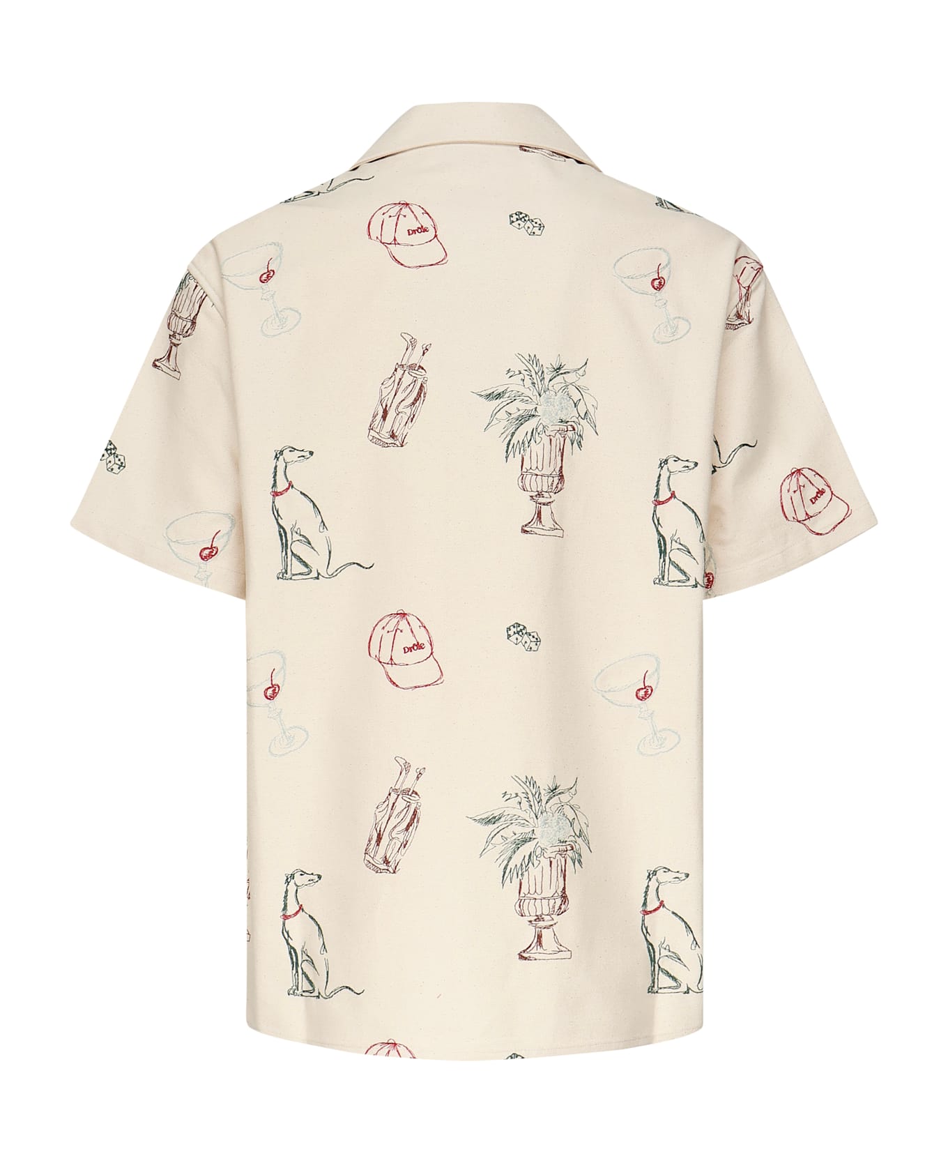 Drôle de Monsieur Brodée Country Club Shirt - Beige
