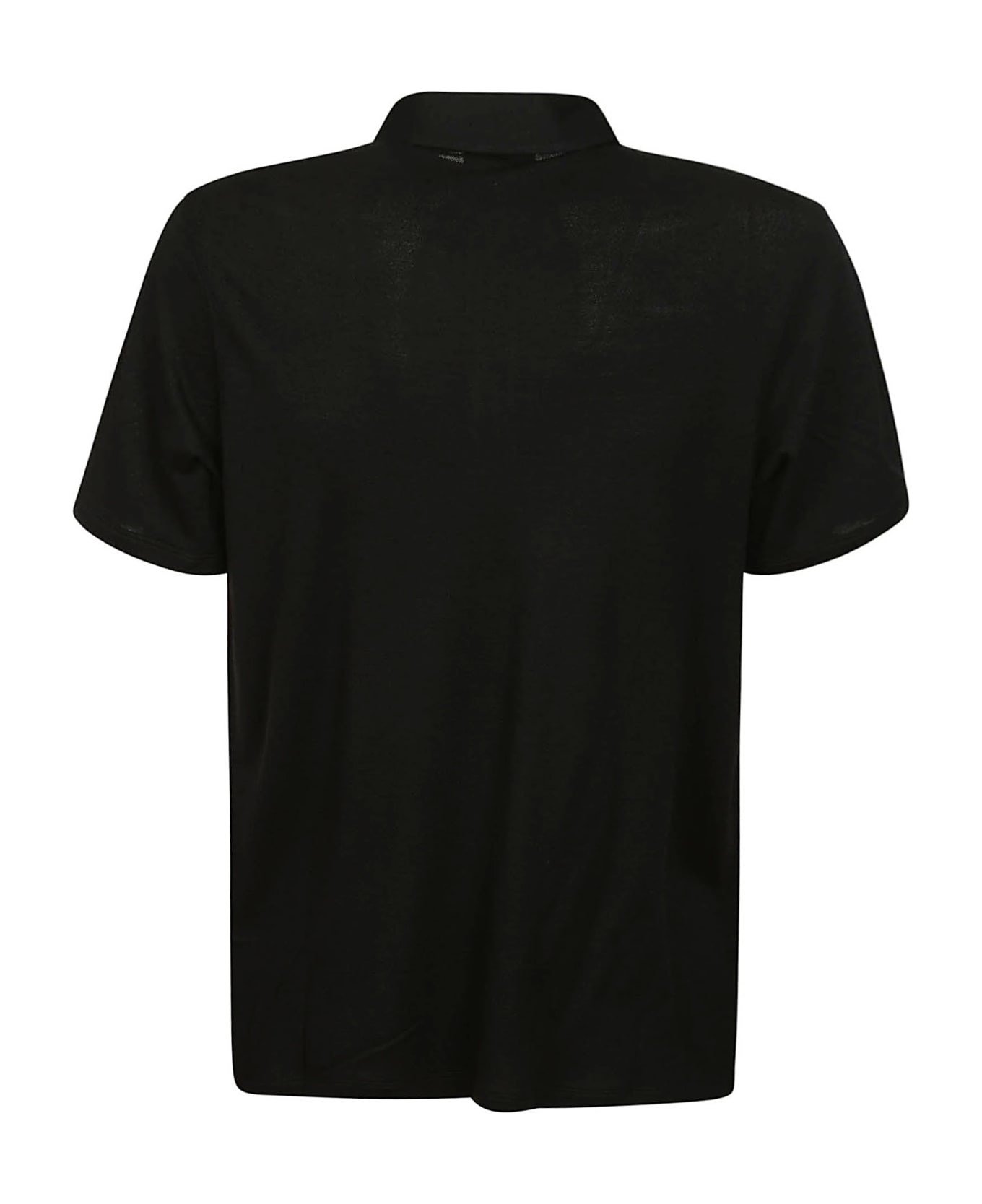Isaia Tshirt - Black ポロシャツ