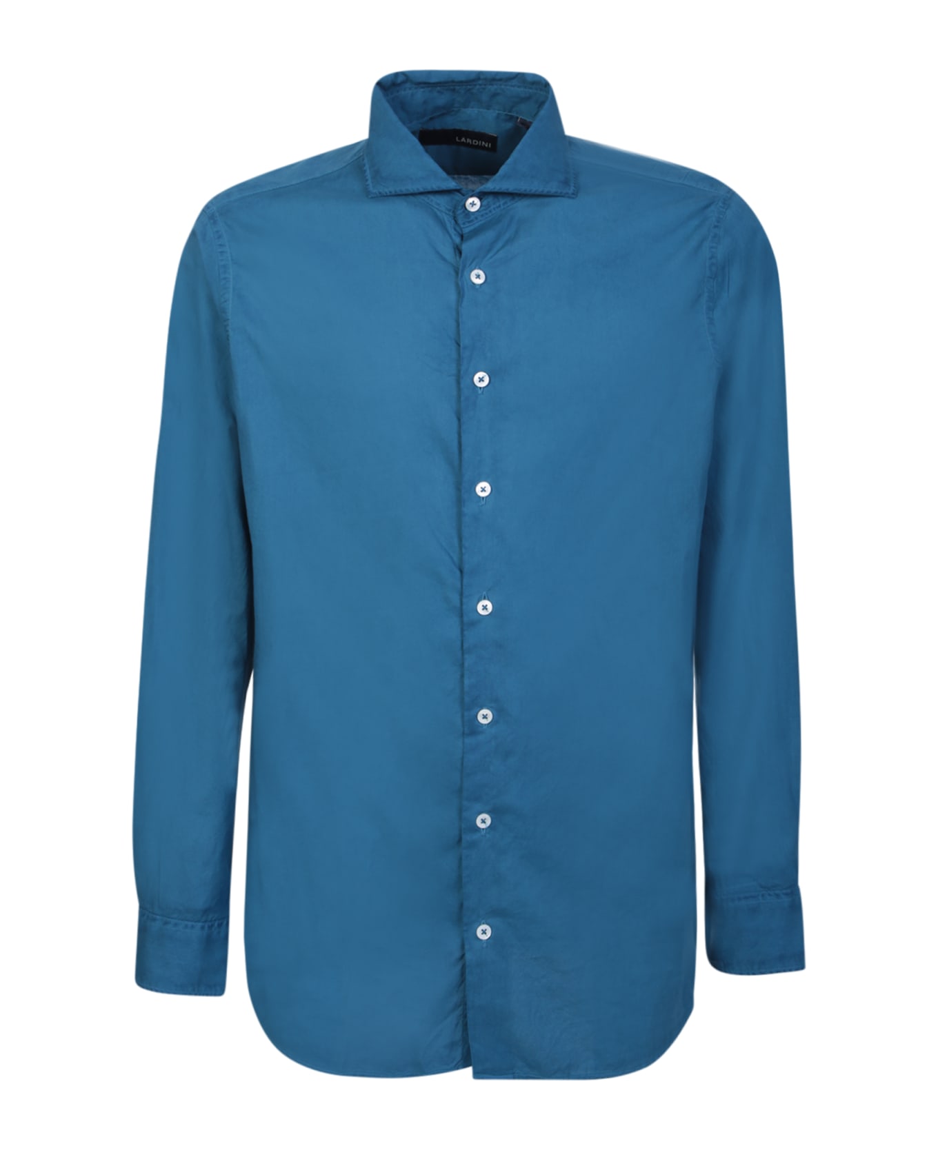 Lardini Teal Long-sleeved Shirt - Blue