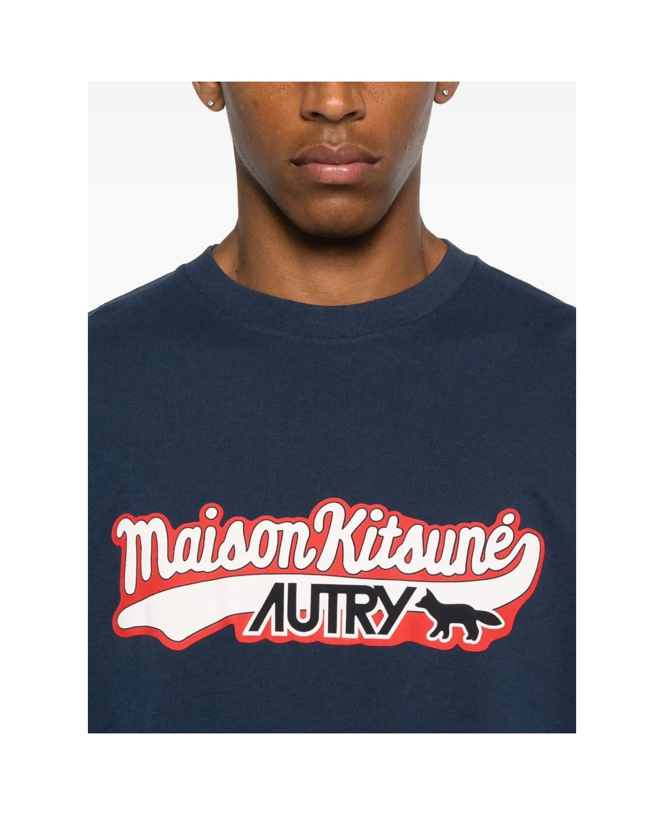 Autry T-shirt Kitsune Blue - Blue
