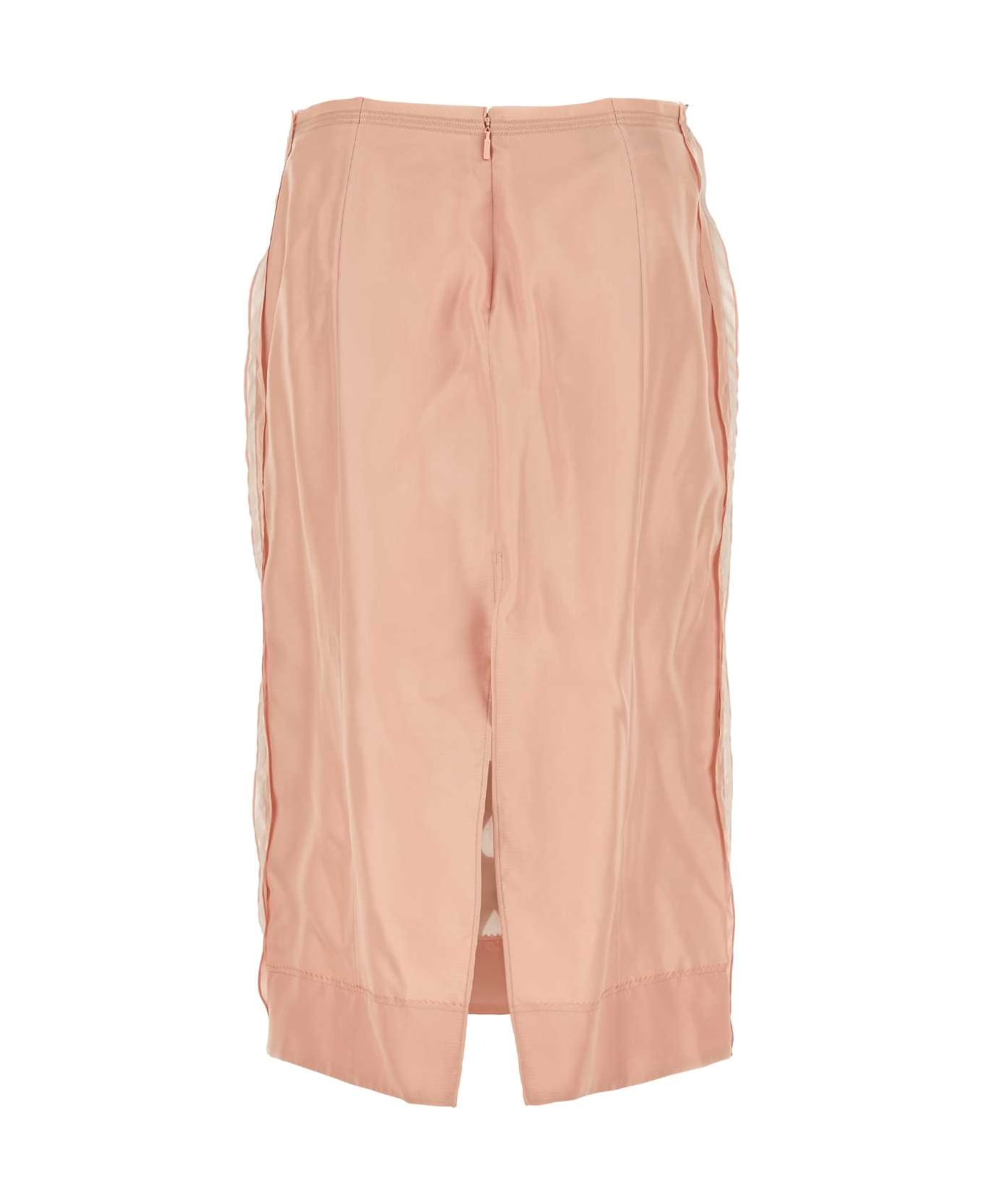 Gucci Two-tone Silk Skirt - 5438