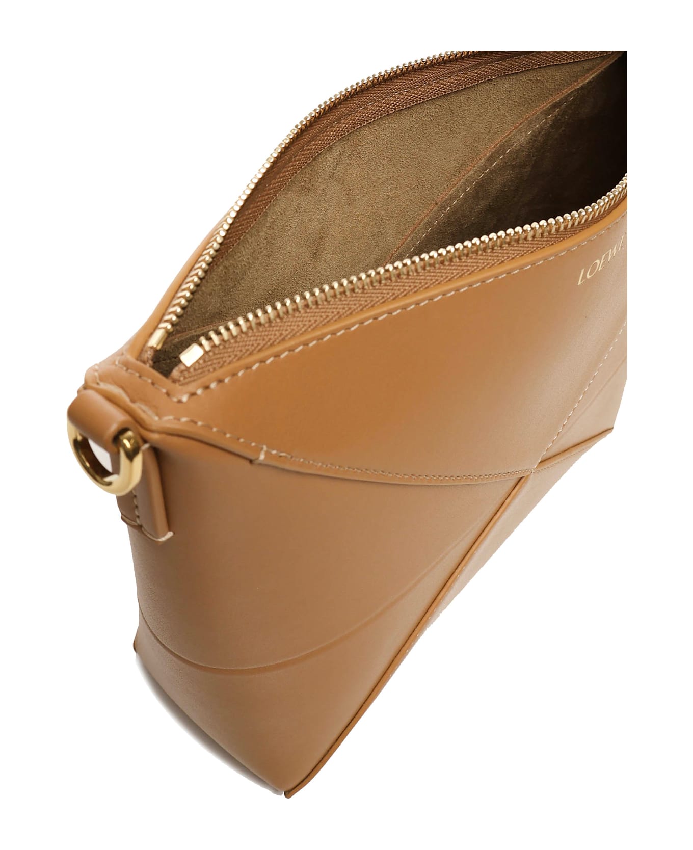 Loewe Puzzle Fold Clutch - Beige