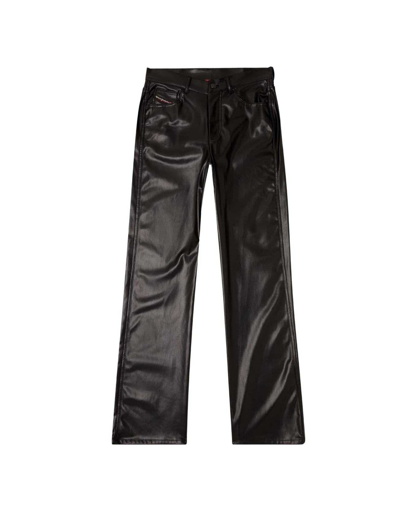 Diesel Faxu Leather Trousers - Black