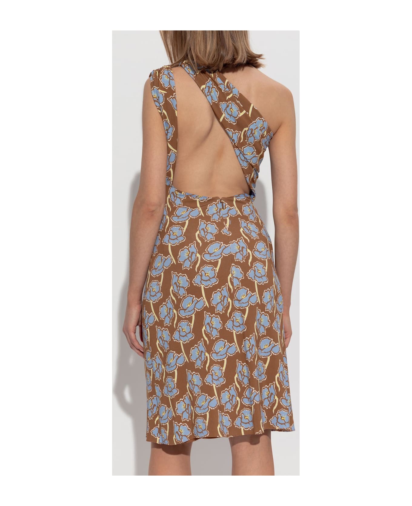 Versace One Shoulder Dress - TOBACCOPOWDERBLUE